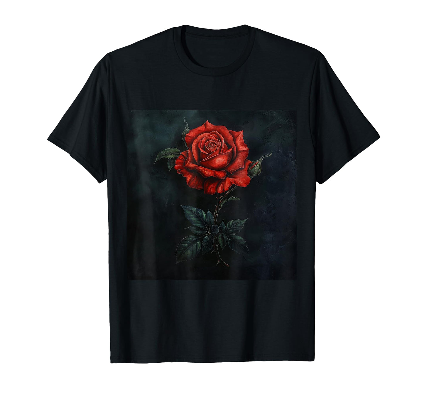 Floral Pattern Gift Flower Tattoo Red T-Shirt - Unique Graphic Men Women - T-Shirt, Sweatshirt, Hoodie
