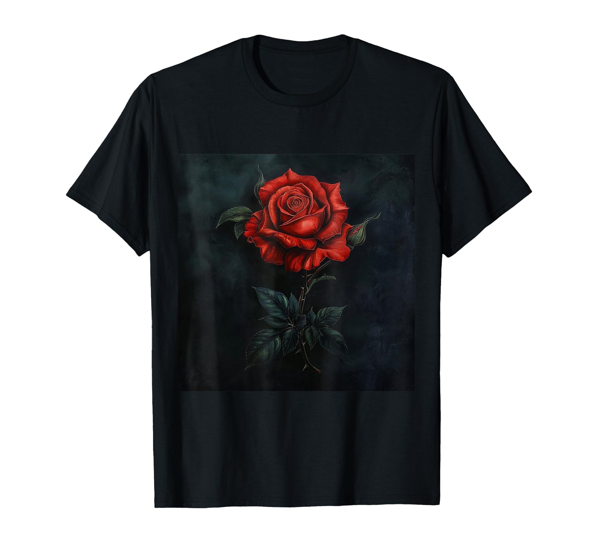 Floral Pattern Gift Flower Tattoo Red T-Shirt - Unique Graphic Men Women - T-Shirt, Sweatshirt, Hoodie