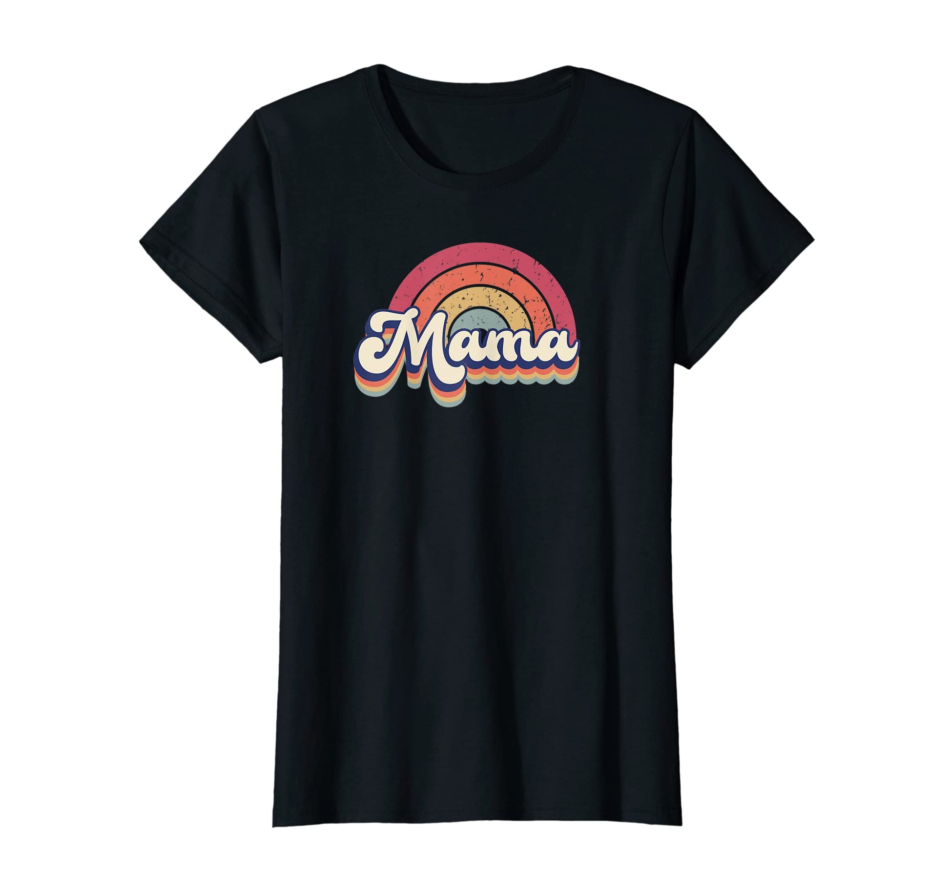 Womens Rainbow Mama Pregnancy T-Shirt - Custom Art Print for Adults - T-Shirt, Sweatshirt, Hoodie