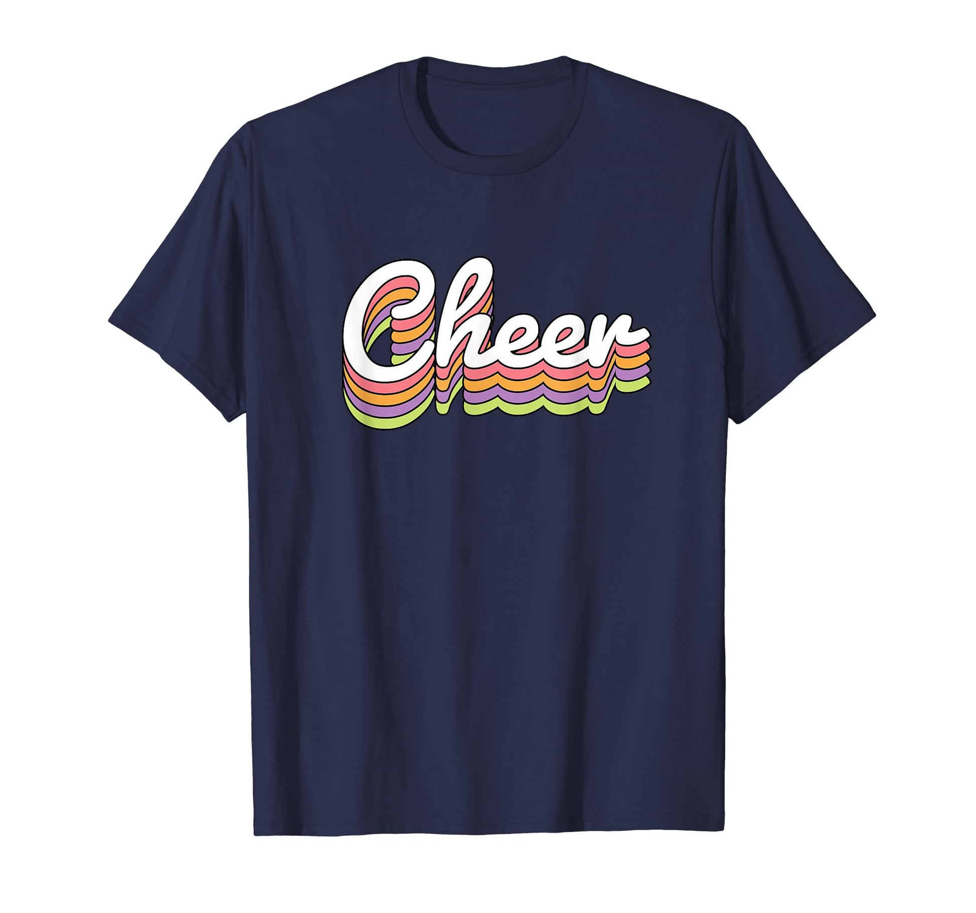 Cheer Rainbow Cheerleader T-Shirt - Custom Art Print Men Women - T-Shirt, Sweatshirt, Hoodie