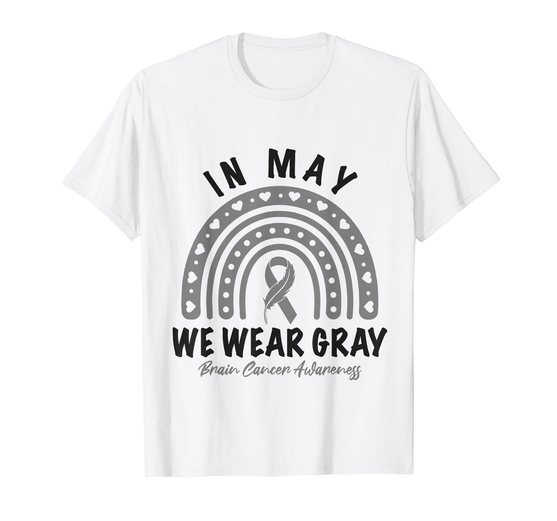 May We Wear Gray Brain Cancer T-Shirt - Aesthetic Graphic Men Women - T-Shirt, Sweatshirt, Hoodie