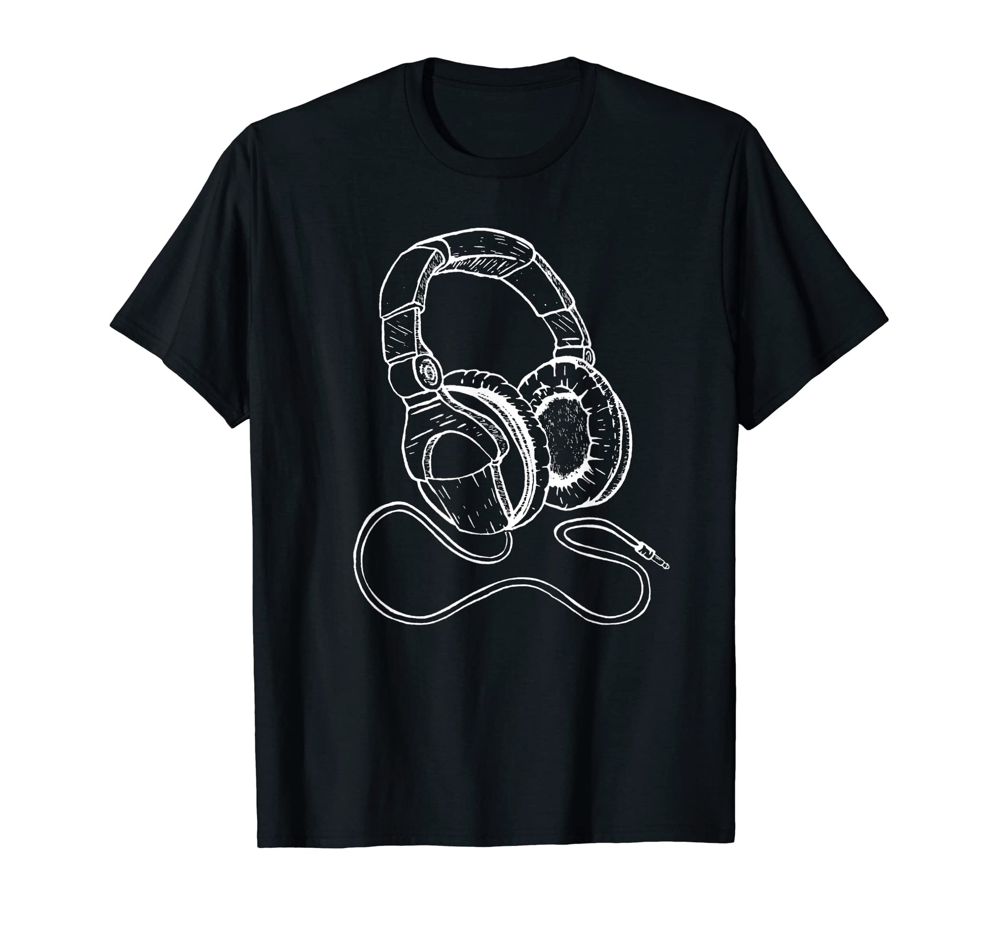 Hip Hop Over Ear Headphones Old T-Shirt - Aesthetic Graphic Men Women - T-Shirt, Sweatshirt, Hoodie