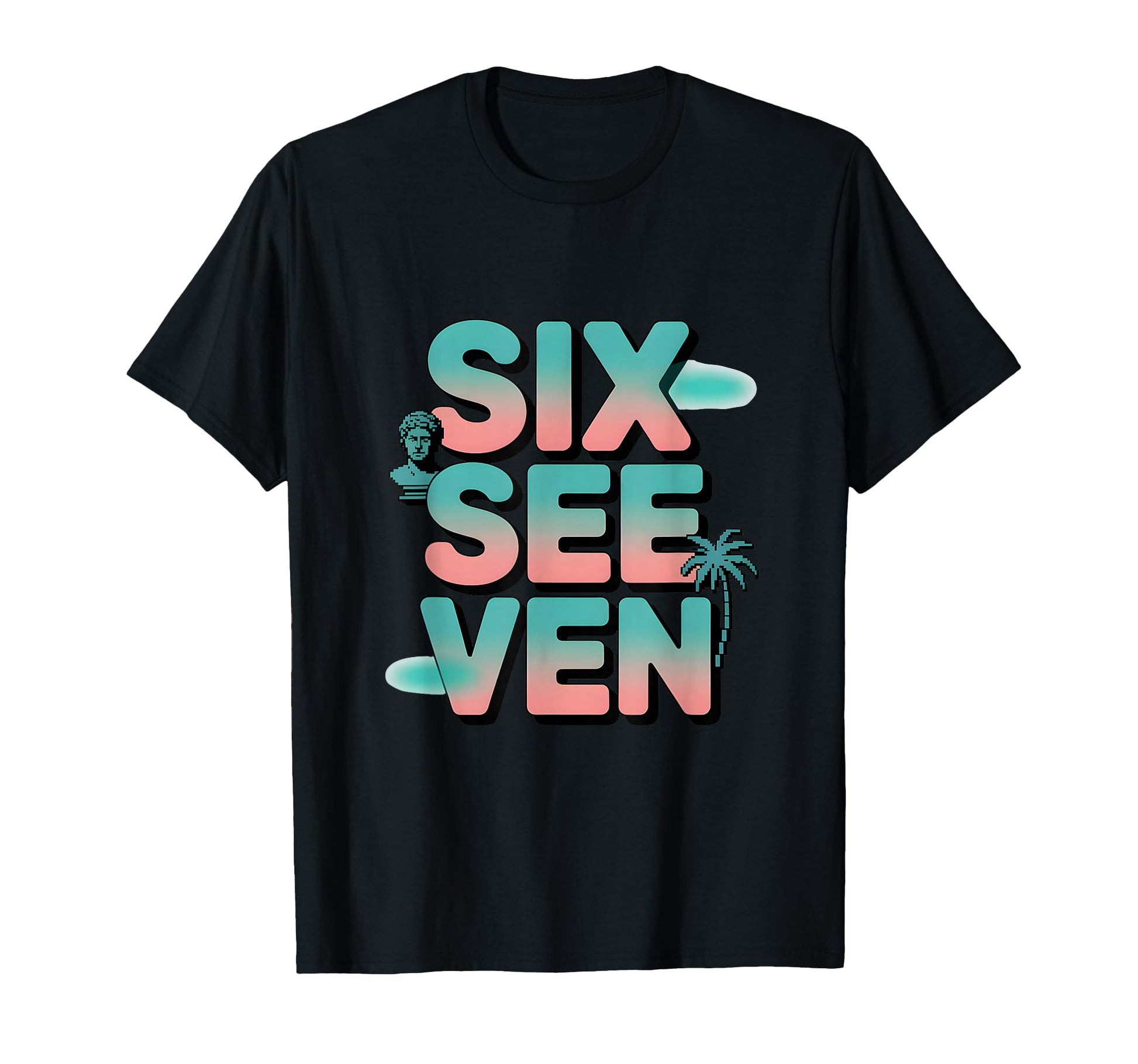 Six Seven 67 Vaporwave Aesthetic Meme T-Shirt - Streetwear Style Men Women - T-Shirt, Sweatshirt, Hoodie