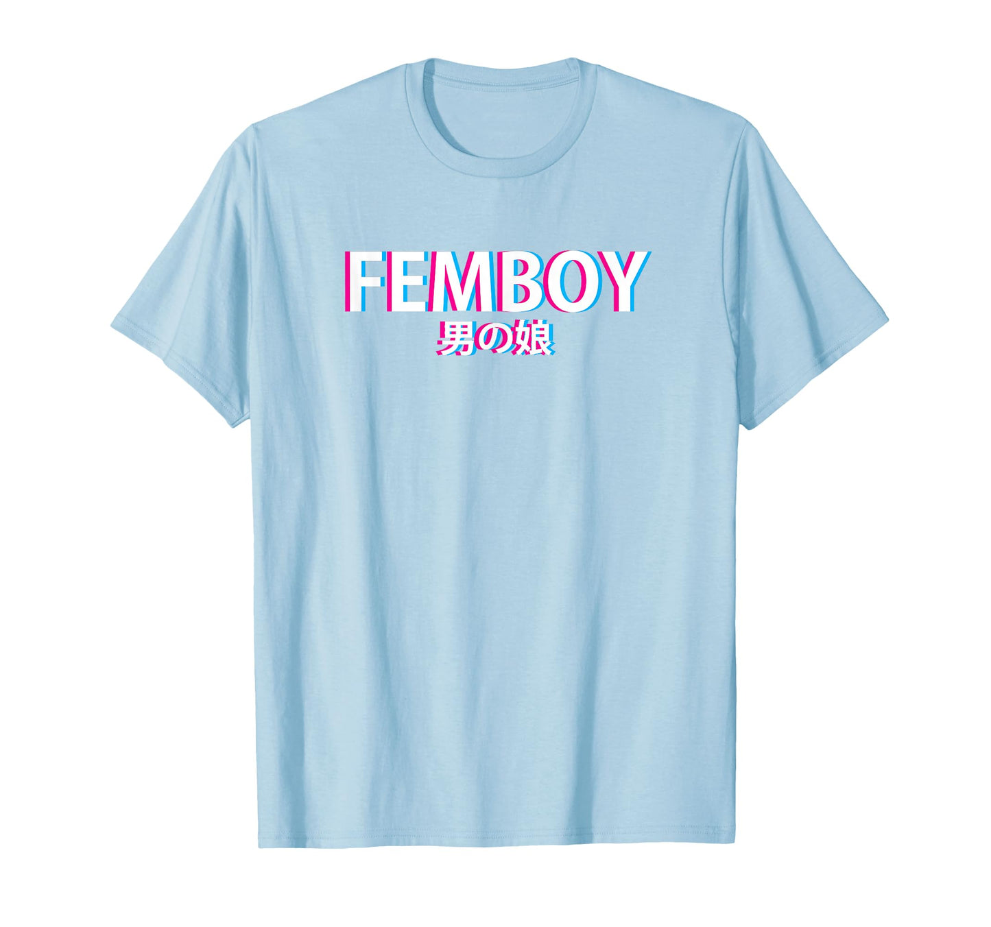 Femboy Japanese Vaporwave Aesthetic T-Shirt - Graphic Print for Adults - T-Shirt, Sweatshirt, Hoodie