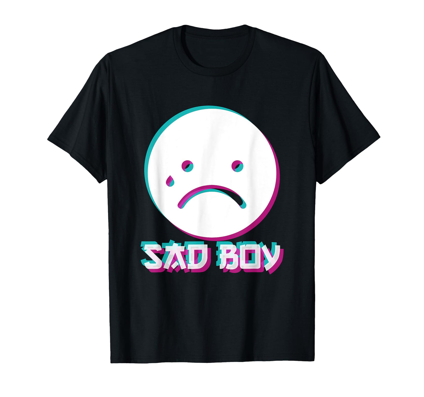 Japanese Glitch Sad Anime Aesthetic T-Shirt - Trendy Graphic Men Women - T-Shirt, Sweatshirt, Hoodie