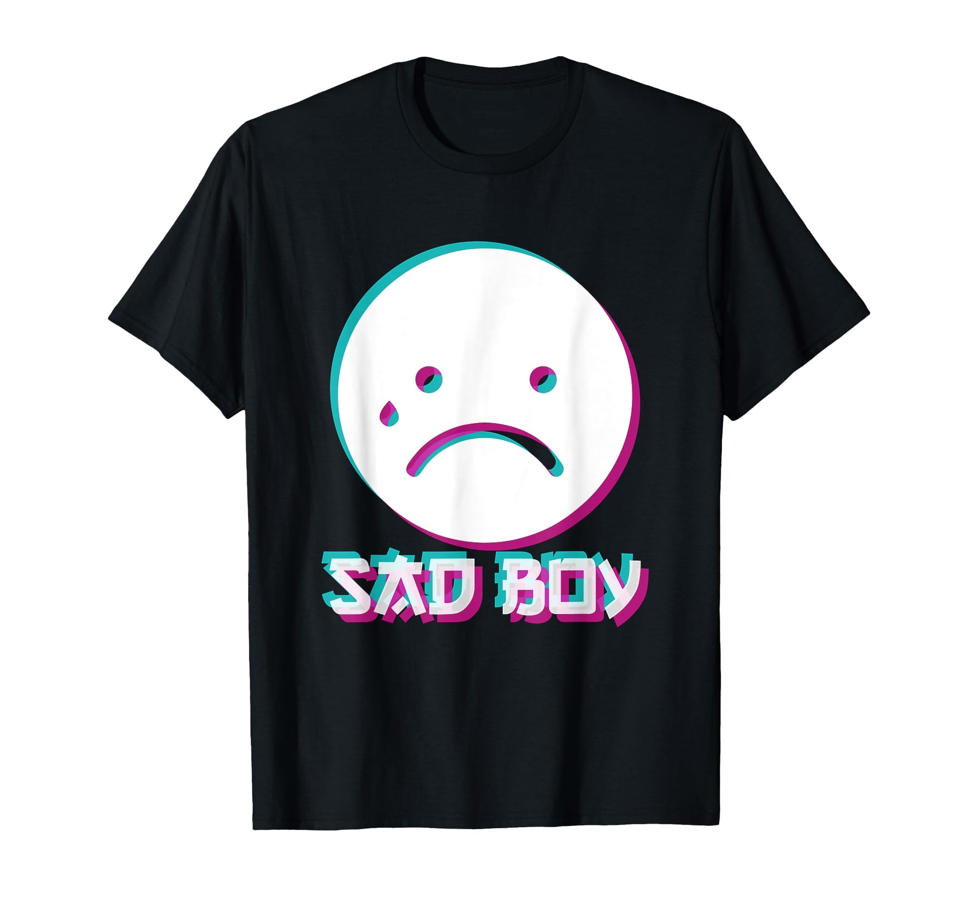 Japanese Glitch Sad Anime Aesthetic T-Shirt - Trendy Graphic Men Women - T-Shirt, Sweatshirt, Hoodie