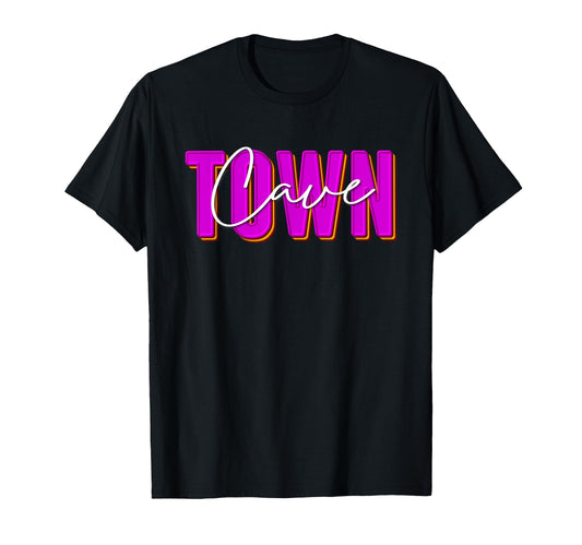 Bold Town Cave Inspired Text T-Shirt - Minimalist Print Unisex - T-Shirt, Sweatshirt, Hoodie