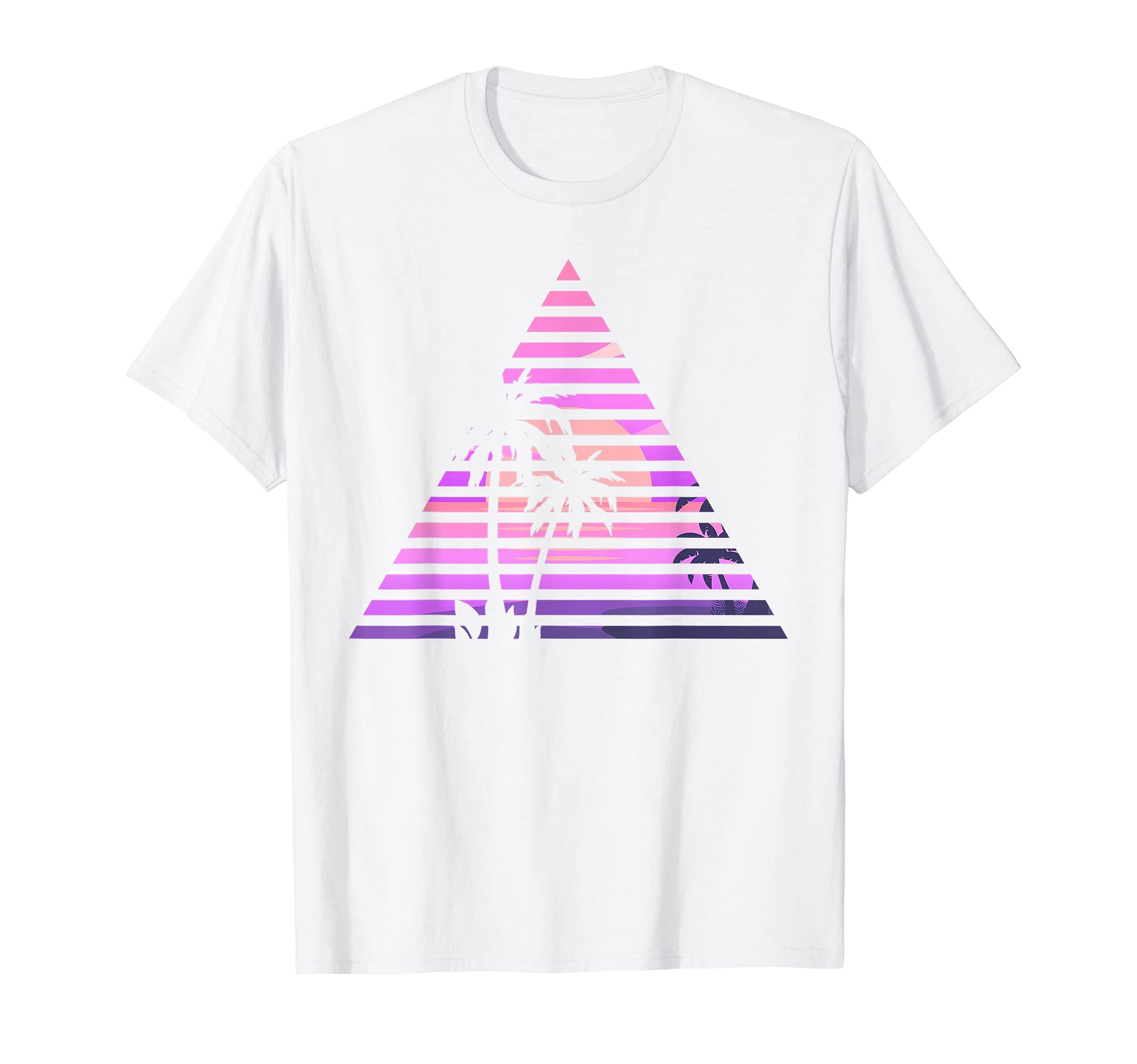 Palm Tree 90S Vaporwave Aesthetic 80S T-Shirt - Custom Art Print Men Women - T-Shirt, Sweatshirt, Hoodie