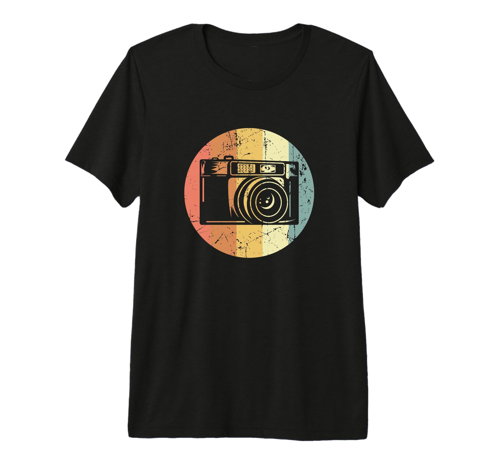 Camera 70S Party Tri Blend T-Shirt - Graphic Print for Adults - T-Shirt, Sweatshirt, Hoodie
