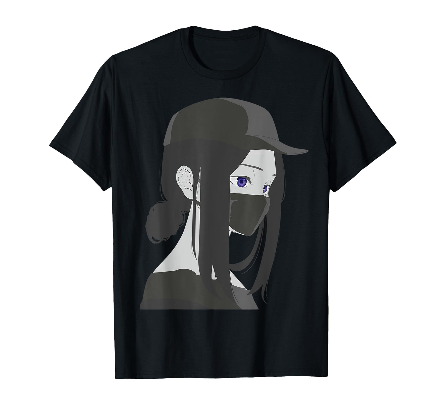 Dark Anime Beauty Mask Japanese T-Shirt - Streetwear Style for Adults - T-Shirt, Sweatshirt, Hoodie