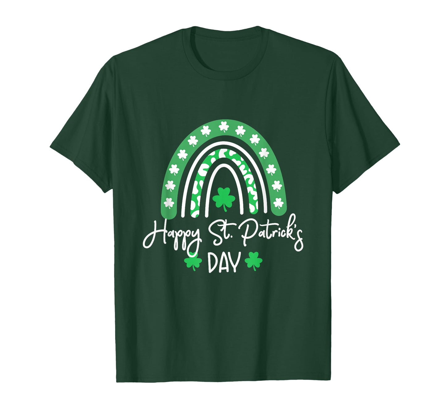 Happy St Patricks Day Trendy Green T-Shirt - Graphic Print Men Women - T-Shirt, Sweatshirt, Hoodie