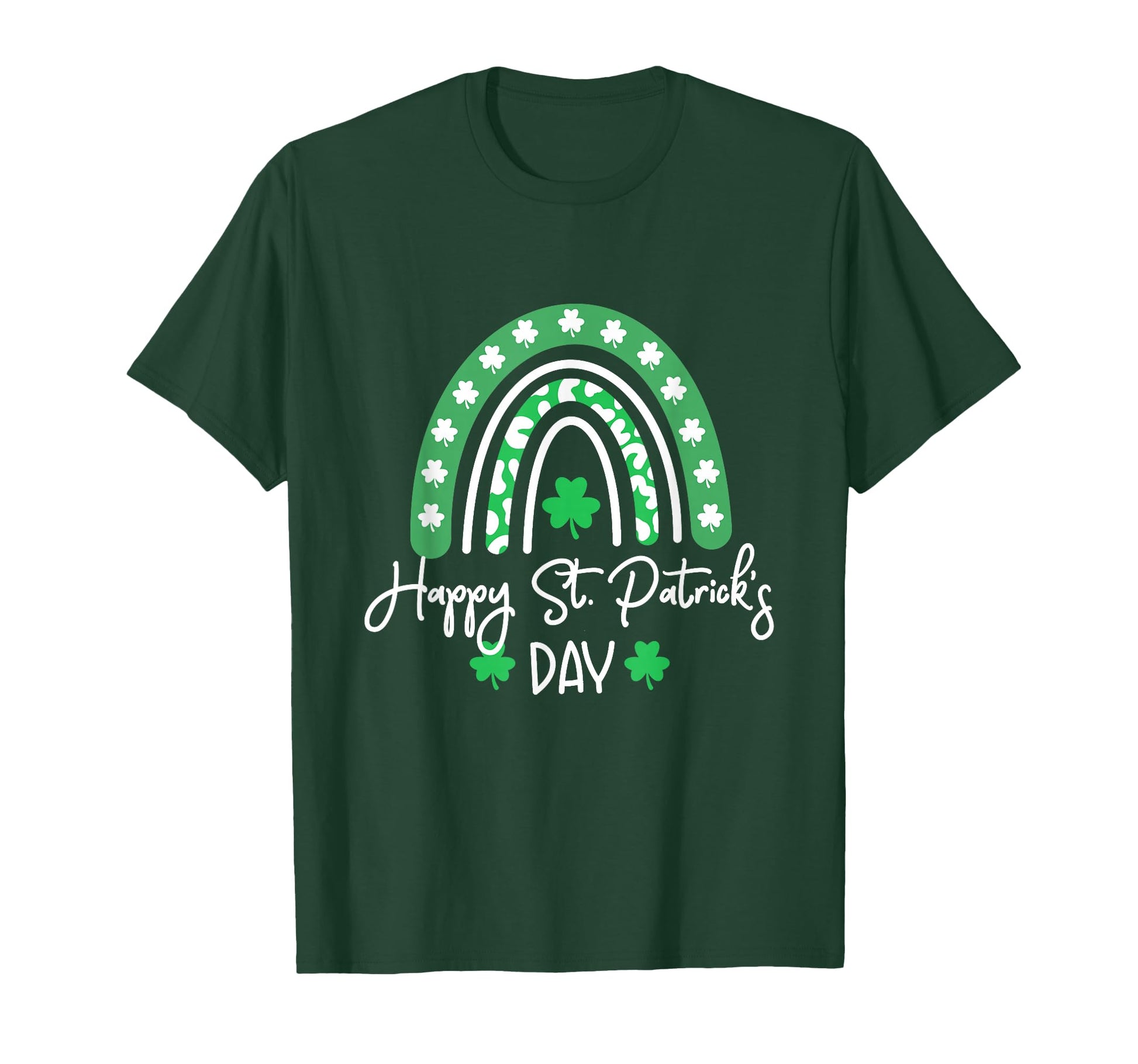 Happy St Patricks Day Trendy Green T-Shirt - Graphic Print Men Women - T-Shirt, Sweatshirt, Hoodie