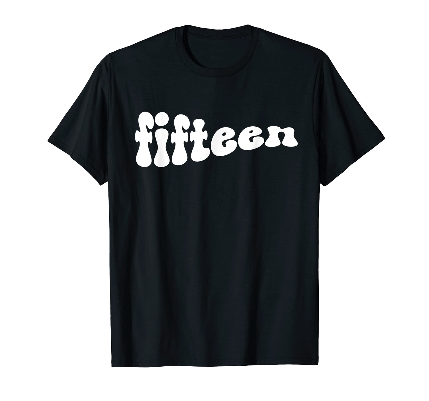 15Th Birthday Boho Wavy 15 Fifteen T-Shirt - Novelty Apparel for Adults - T-Shirt, Sweatshirt, Hoodie
