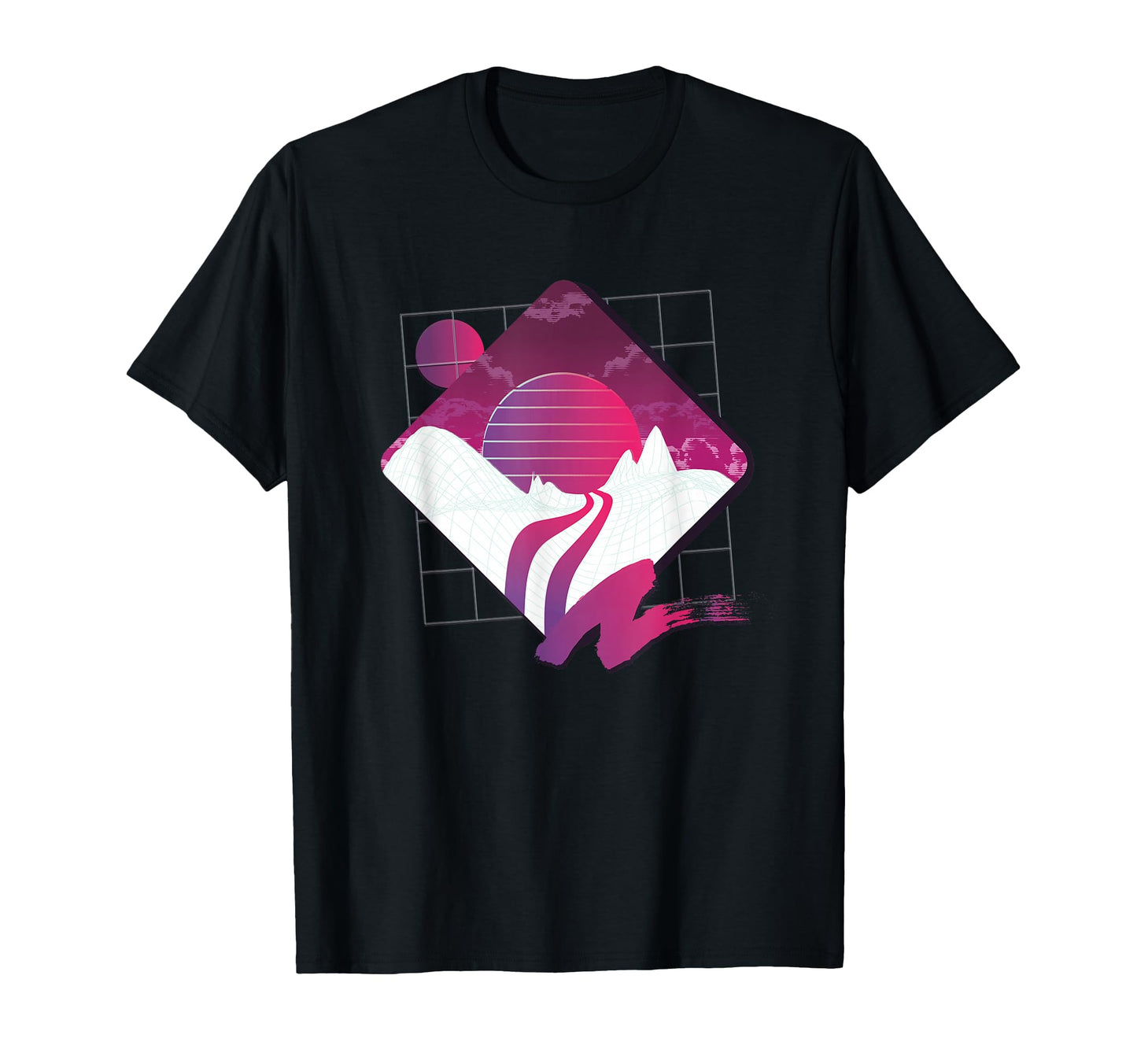 Sunset Mountains Peak Aesthetic T-Shirt - Custom Art Print for Adults - T-Shirt, Sweatshirt, Hoodie