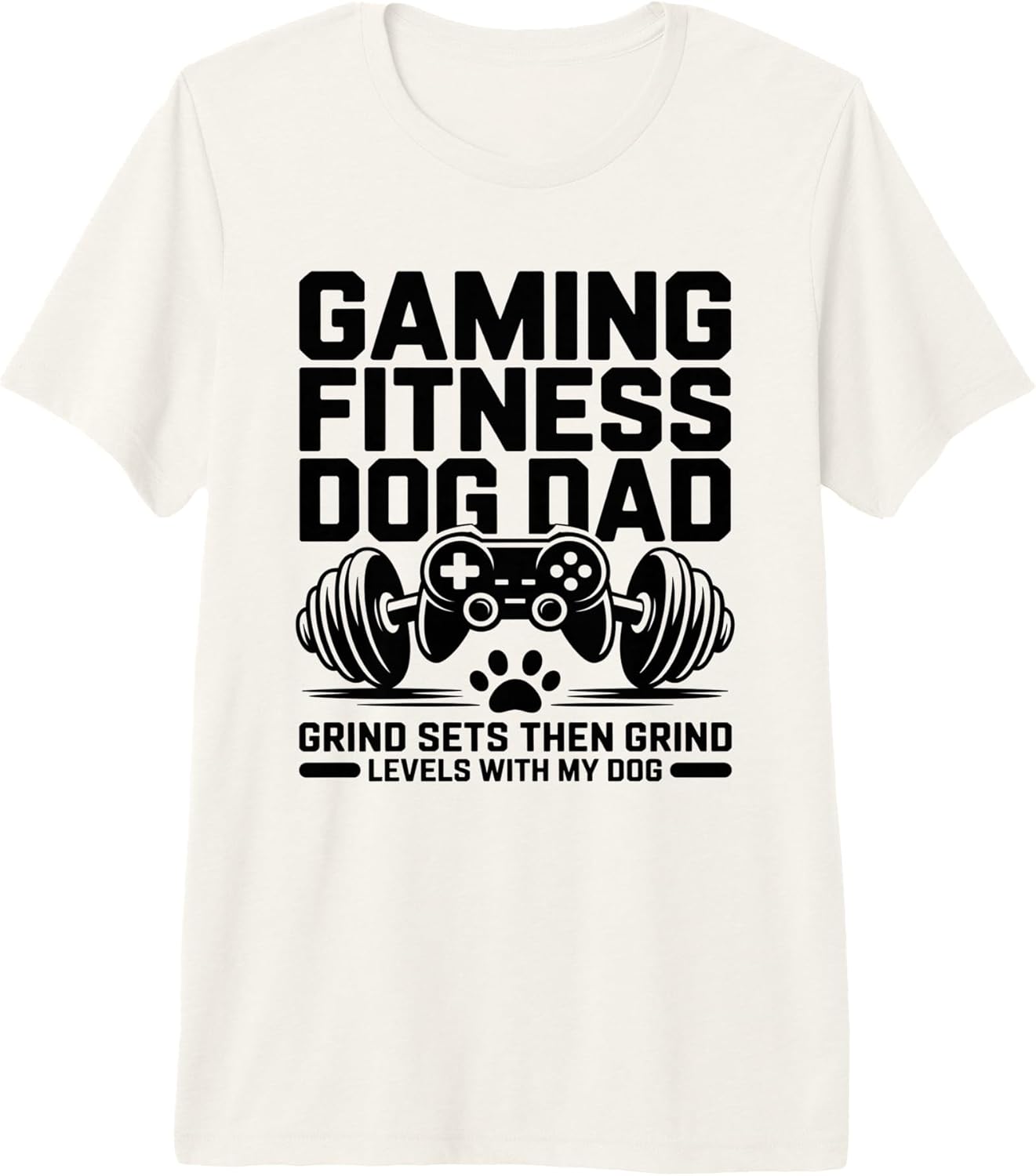 Fitness Dog Dad Gamer Workout - Adult & Kids T-Shirts, Sweatshirts & Hoodies apparel design preview 1