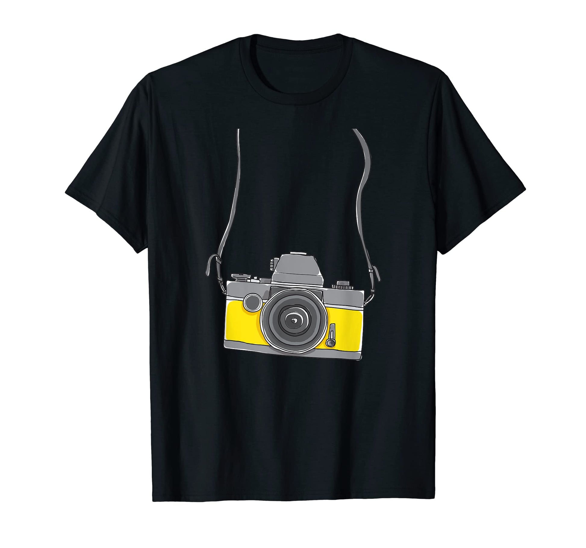 Fake Tourist Camera Holiday Vacation T-Shirt - Minimalist Print for Adults - T-Shirt, Sweatshirt, Hoodie