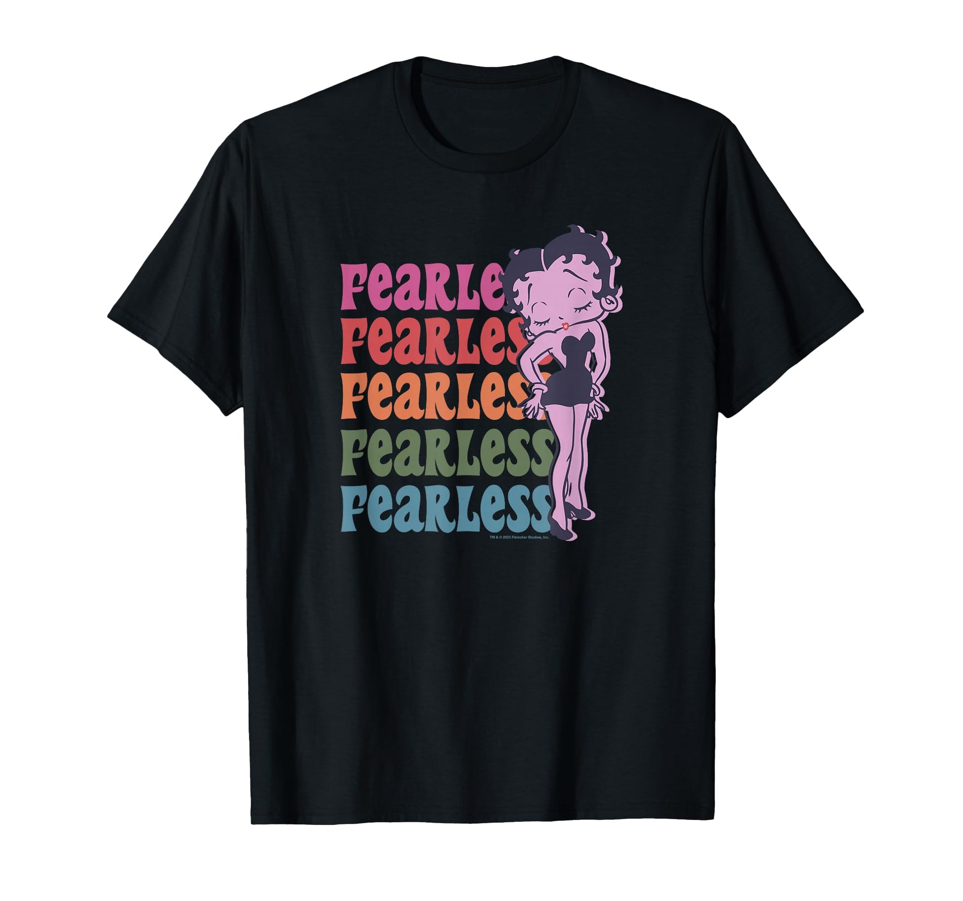 Betty Boop Pride Fearless Doll T-Shirt - Custom Art Print for Adults - T-Shirt, Sweatshirt, Hoodie