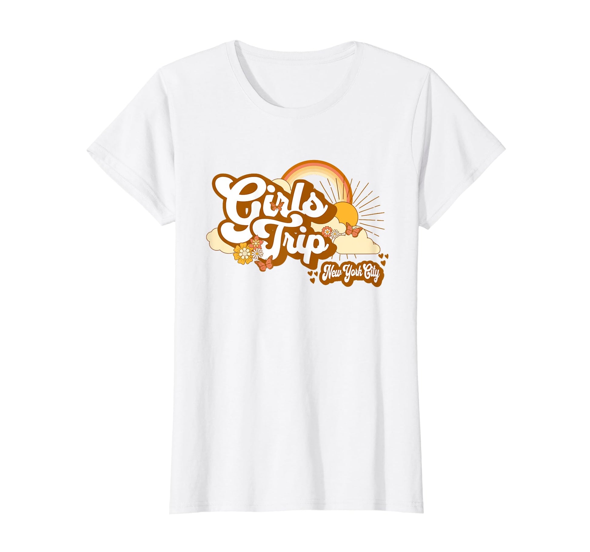 Womens Trip New York City Groovy Rainbow T-Shirt - Graphic Print Men Women - T-Shirt, Sweatshirt, Hoodie