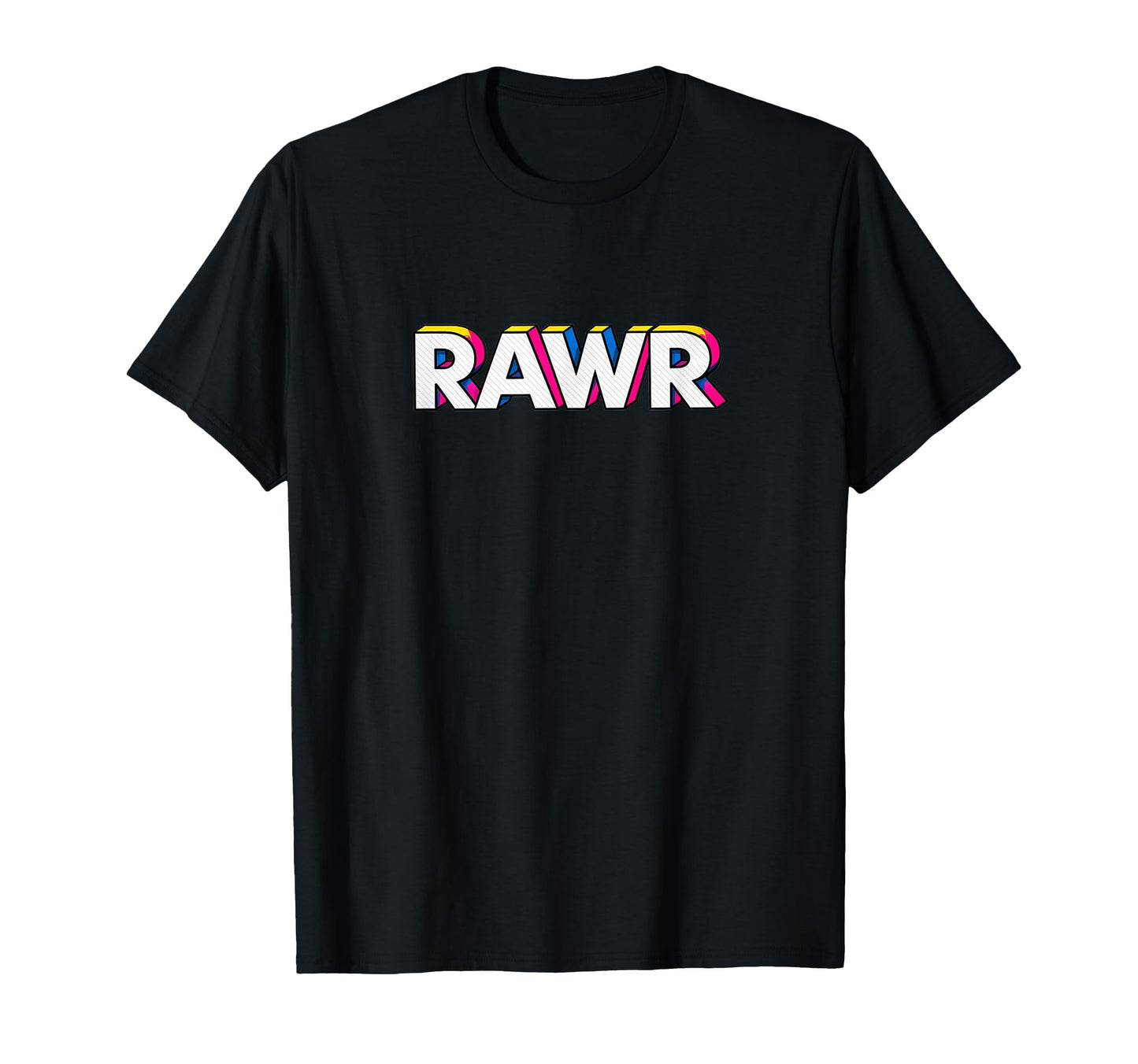 Dinosaur Fun Rawr Pop Art Typography T-Shirt - Trendy Graphic for Adults - T-Shirt, Sweatshirt, Hoodie