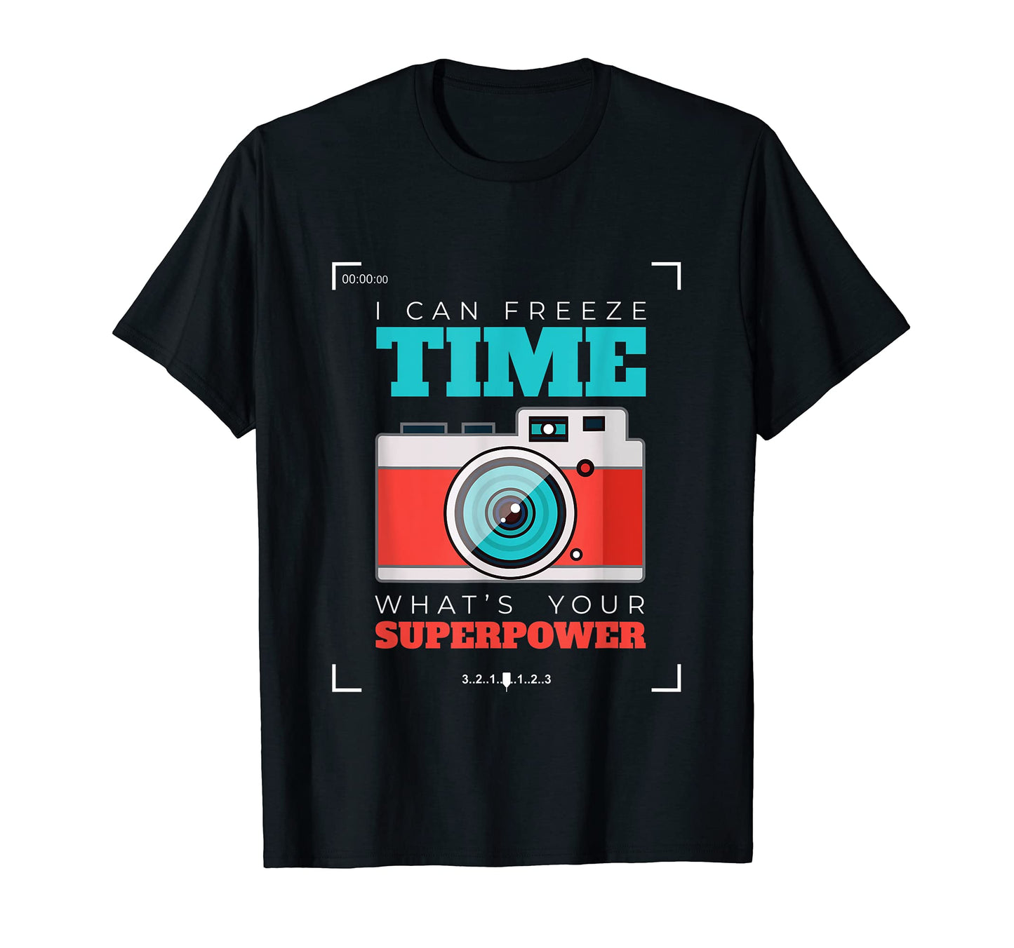 Camera I Photography Photo T-Shirt - Fun Novelty Design for Adults - T-Shirt, Sweatshirt, Hoodie