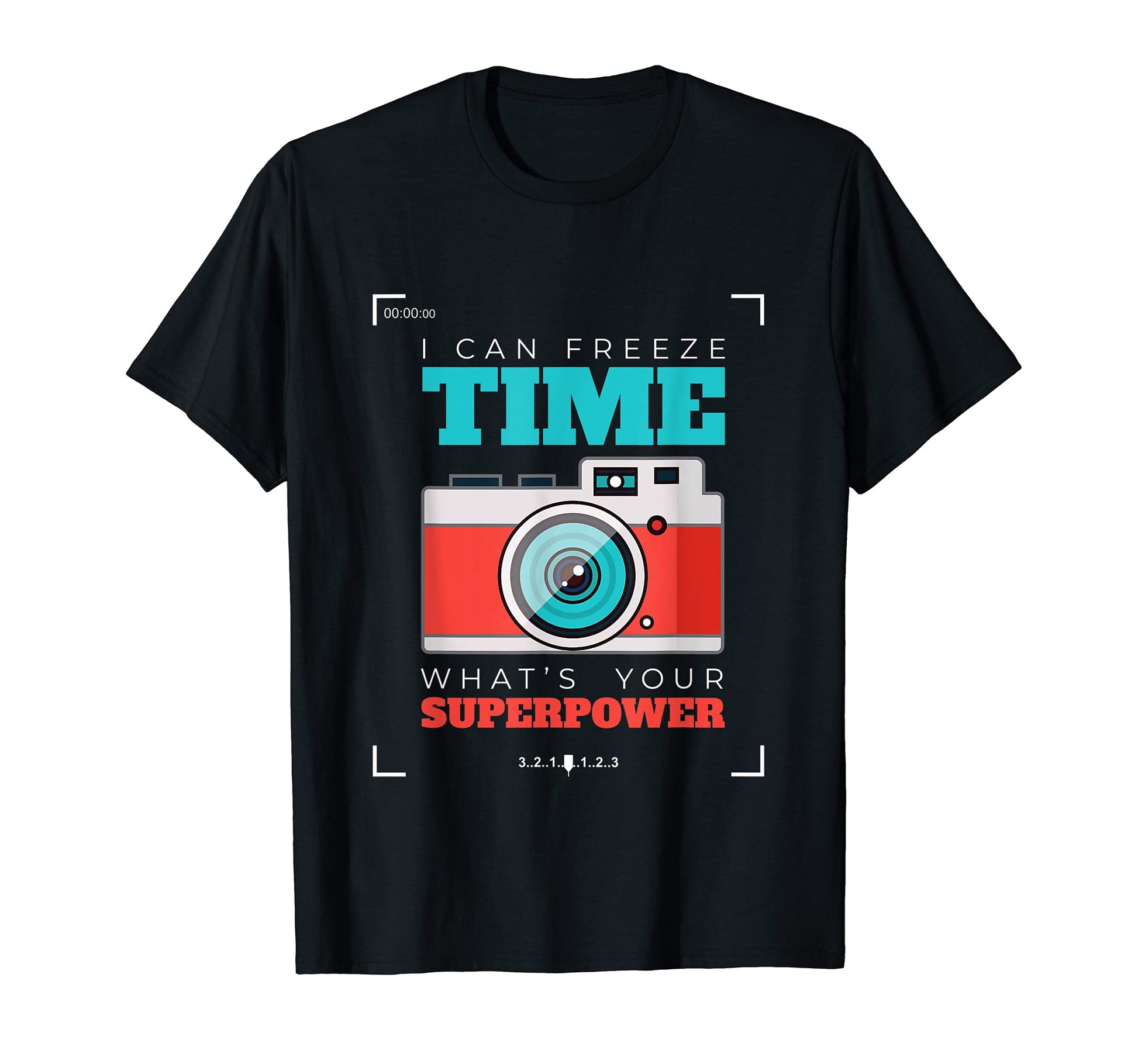 Camera I Photography Photo T-Shirt - Fun Novelty Design for Adults - T-Shirt, Sweatshirt, Hoodie