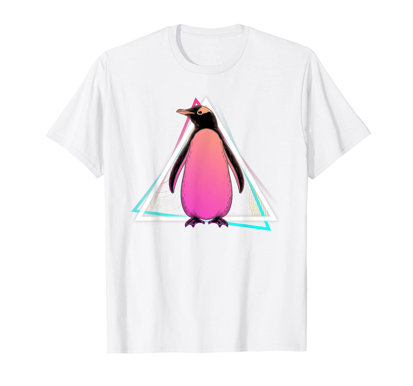 Penguin Antarctic Animal 80S Art T-Shirt - Minimalist Print for Adults - T-Shirt, Sweatshirt, Hoodie