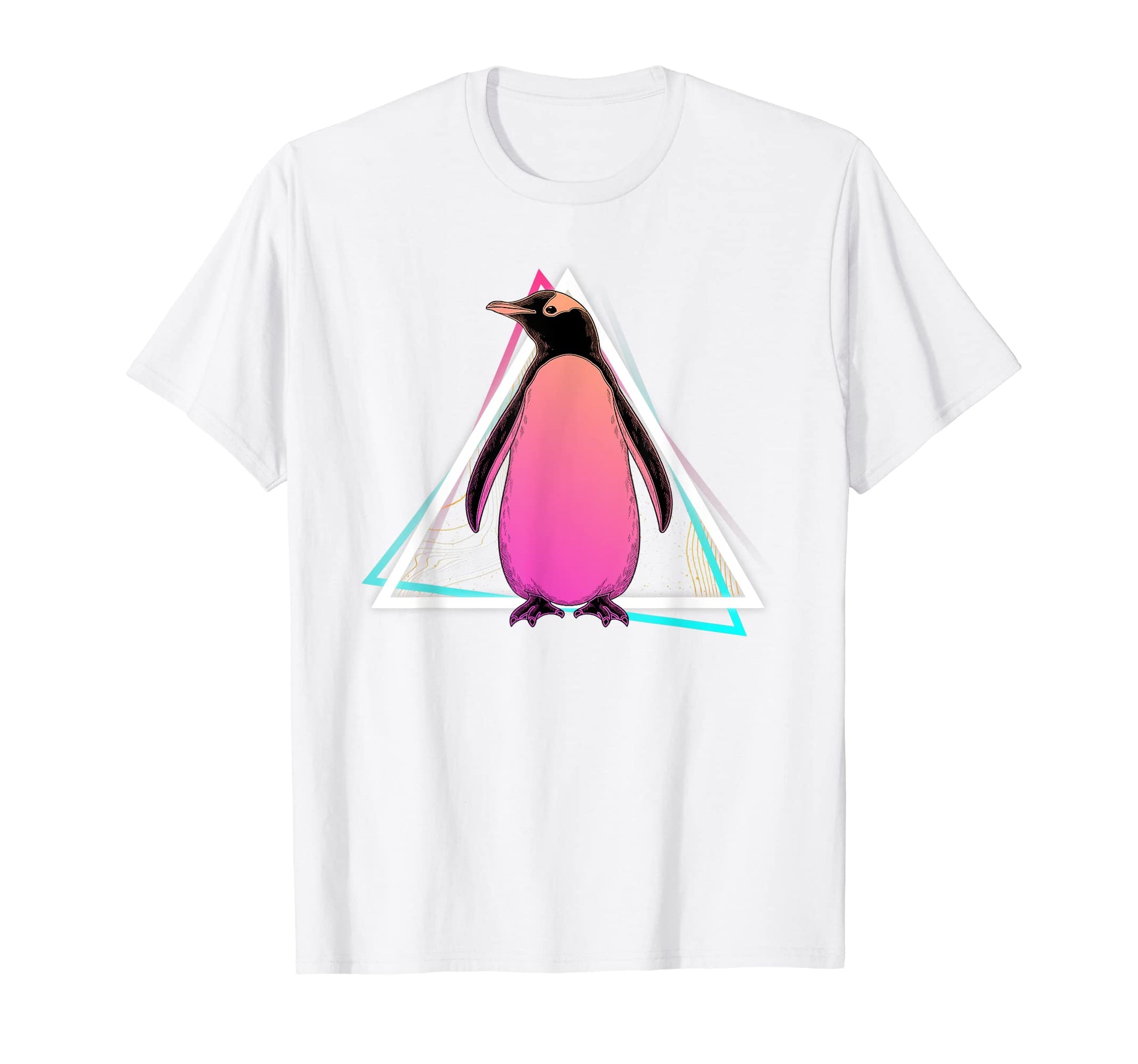 Penguin Antarctic Animal 80S Art T-Shirt - Minimalist Print for Adults - T-Shirt, Sweatshirt, Hoodie