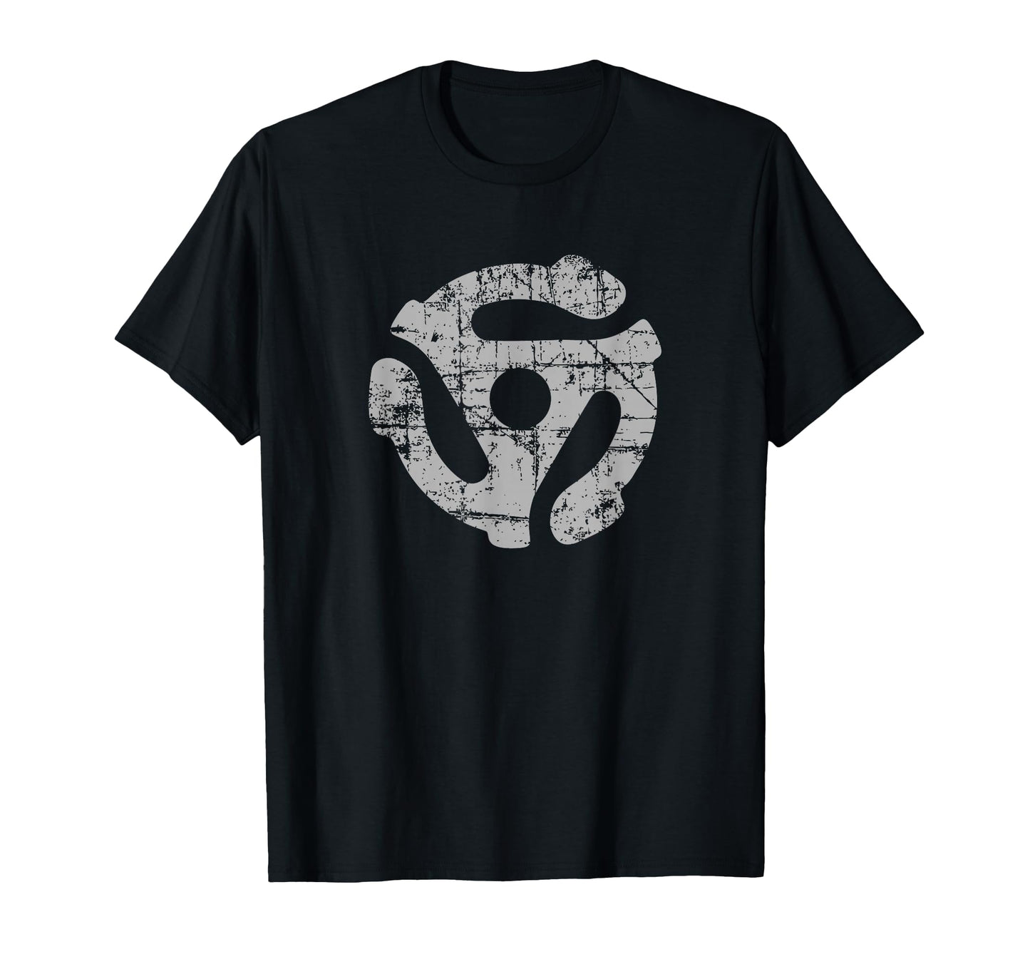 45 Rpm Record Adapter Gray Turntable T-Shirt - Aesthetic Graphic for Adults - T-Shirt, Sweatshirt, Hoodie