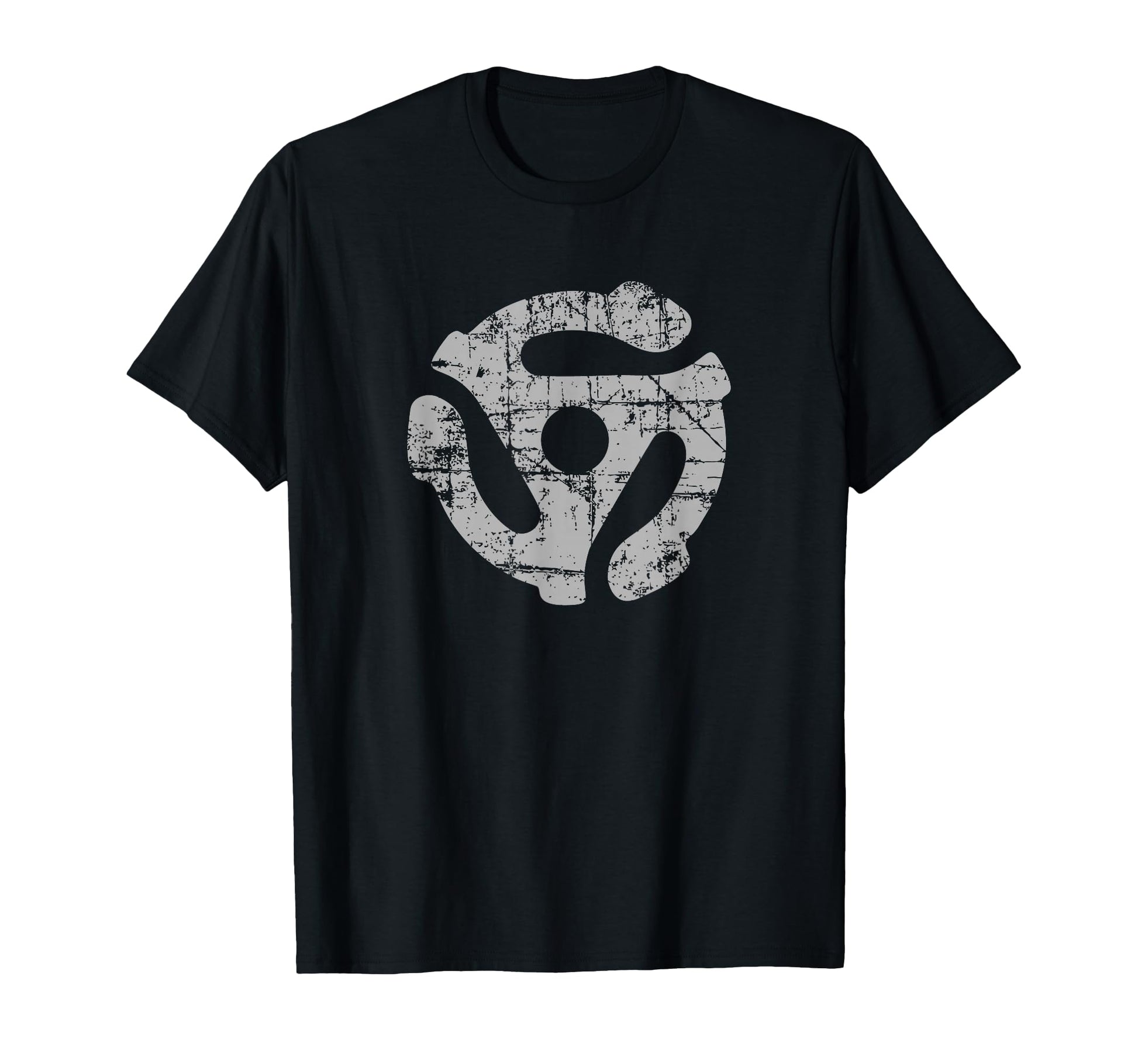 45 Rpm Record Adapter Gray Turntable T-Shirt - Aesthetic Graphic for Adults - T-Shirt, Sweatshirt, Hoodie