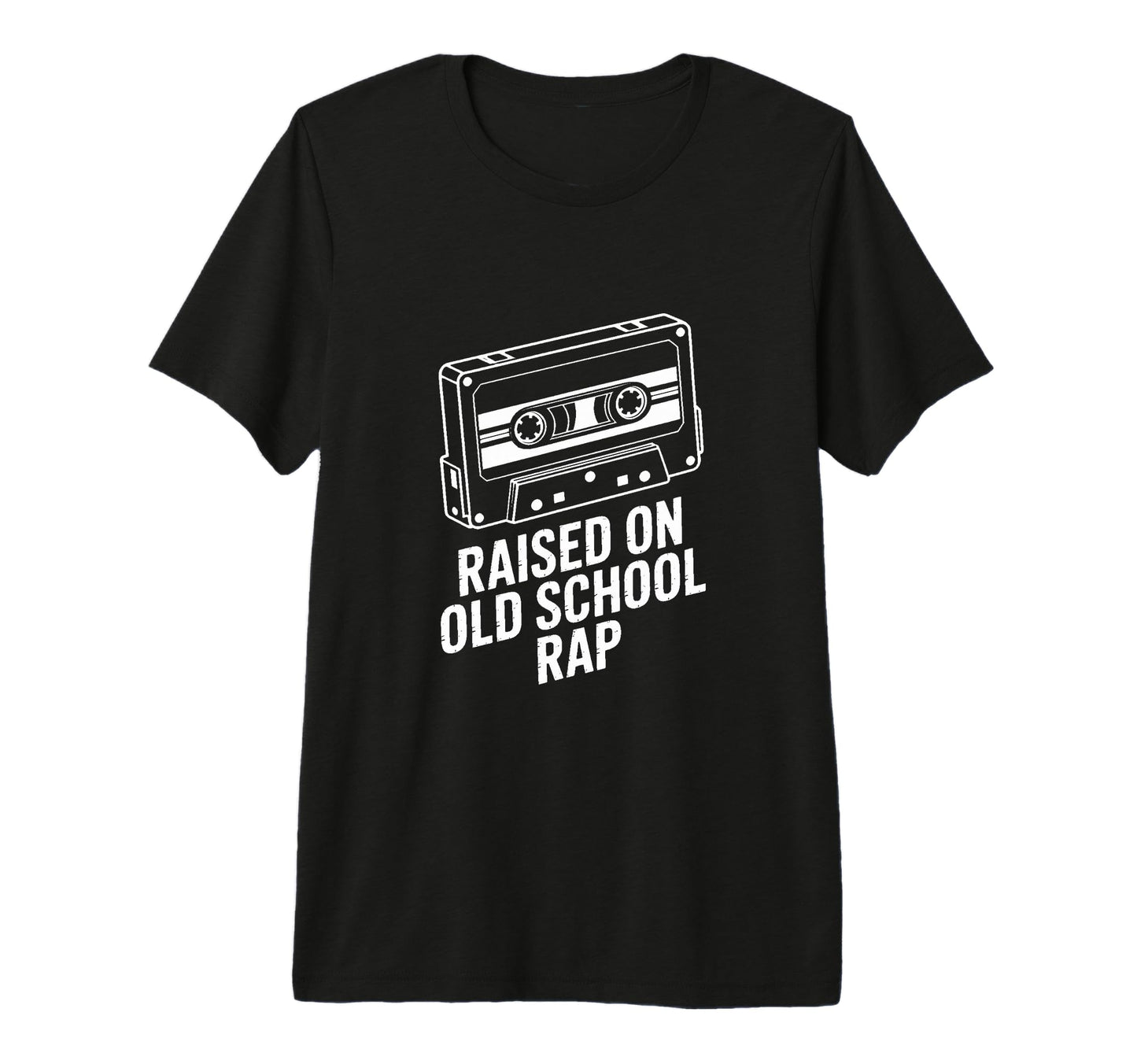Raised Old School Rap Hip Hop T-Shirt - Custom Art Print Men Women - T-Shirt, Sweatshirt, Hoodie