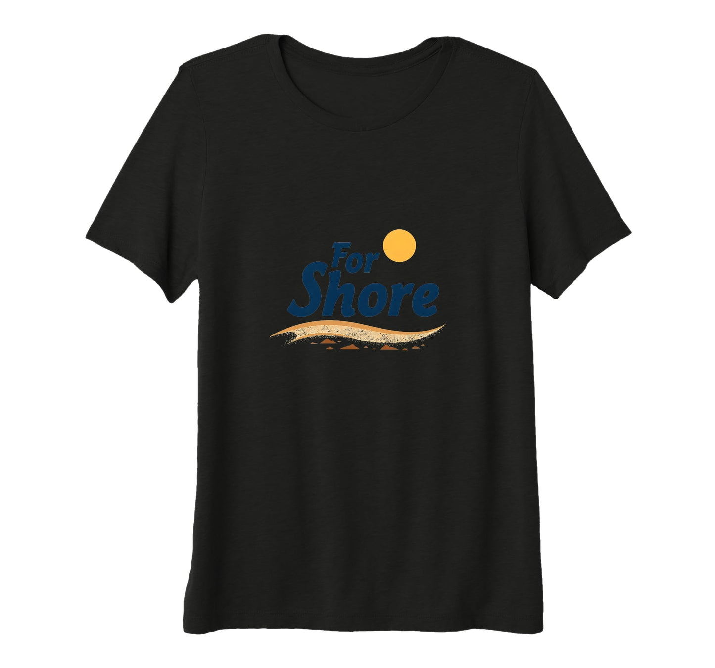 Shore Sunny Beach Coastal Typography T-Shirt - Casual Everyday Wear Unisex - T-Shirt, Sweatshirt, Hoodie