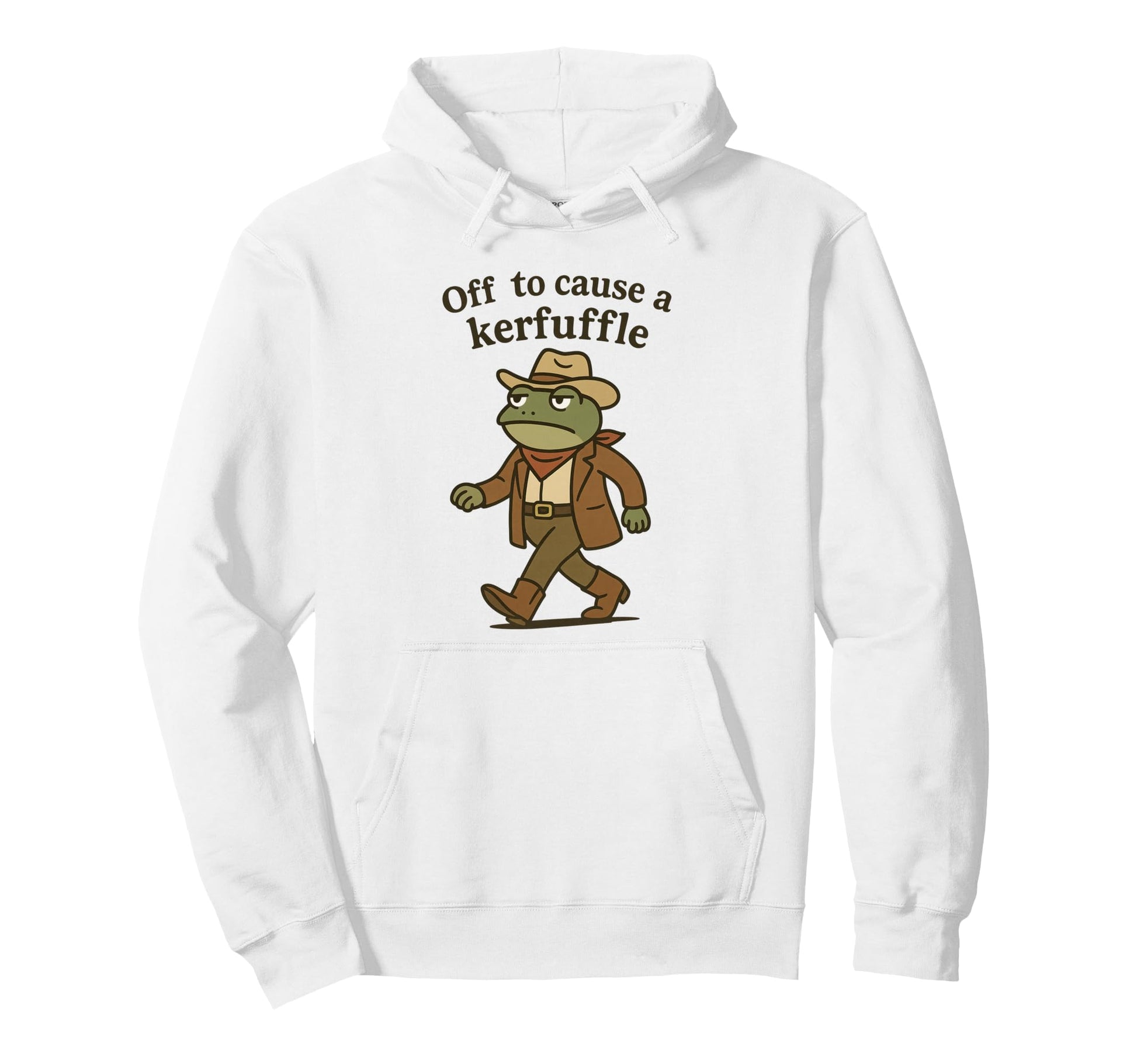Off To Cause Kerfuffle Funny Cowboy Hoodie - Custom Art Print for Adults - T-Shirt, Sweatshirt, Hoodie