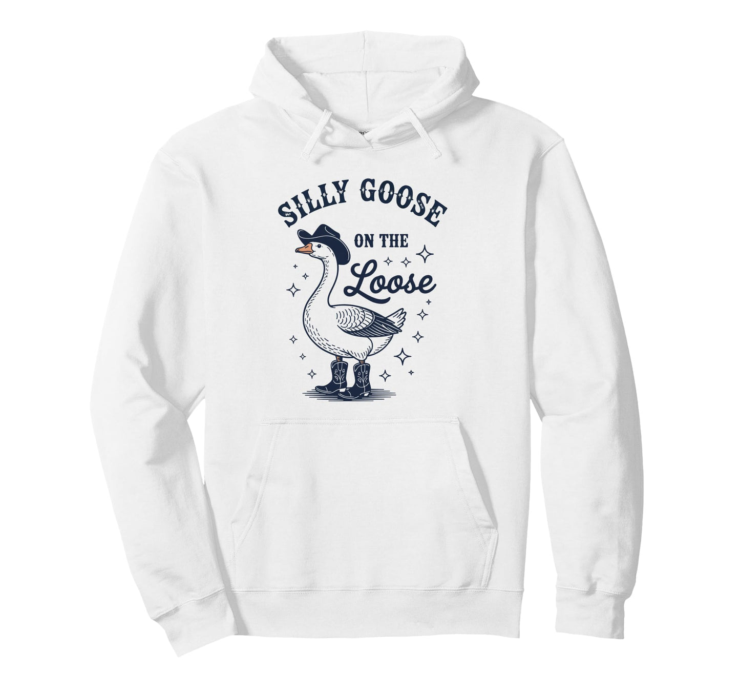 Goose Loose Funny Cowboy Cowgirl Hoodie - Fun Novelty Design for Adults - T-Shirt, Sweatshirt, Hoodie