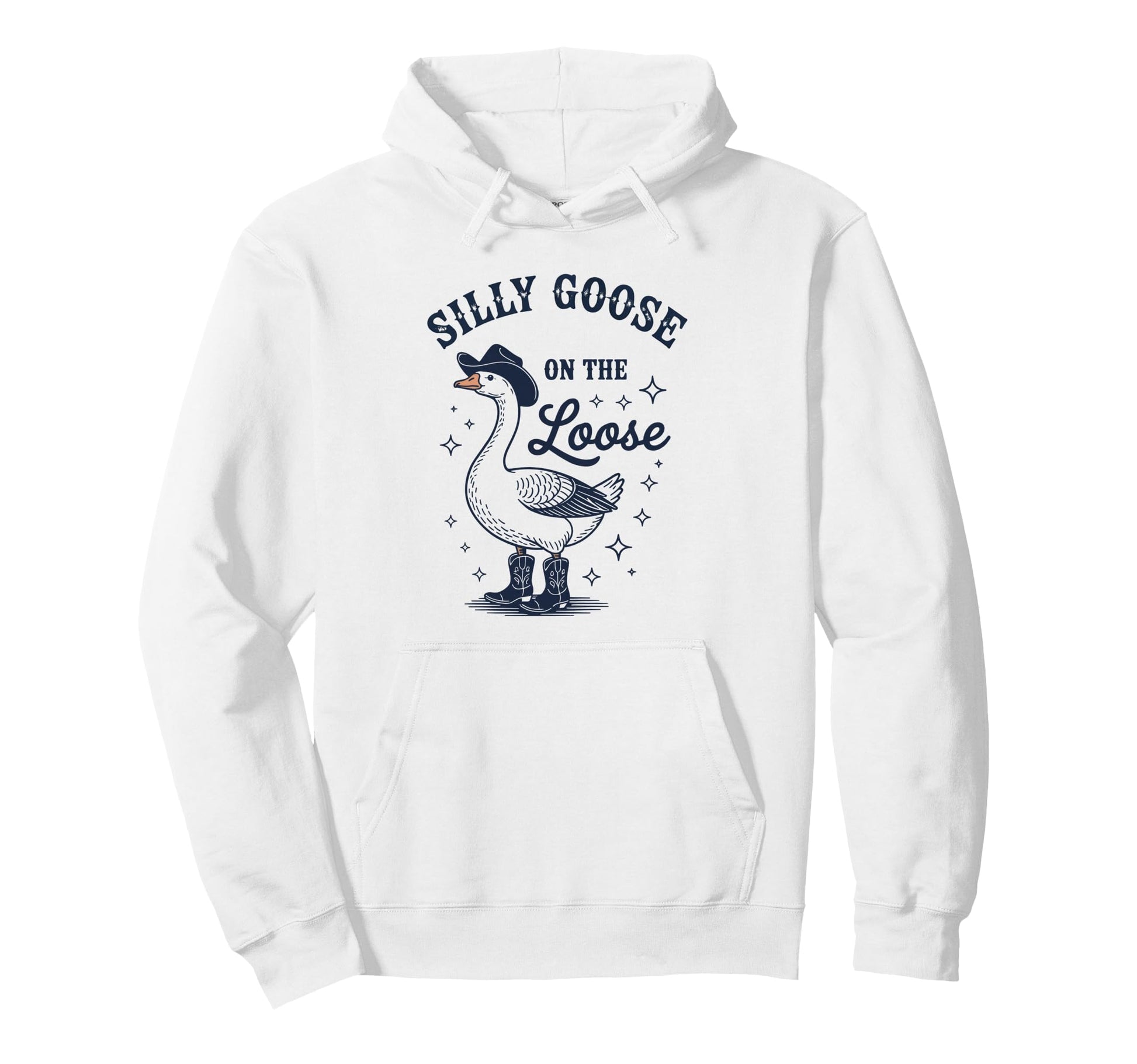 Goose Loose Funny Cowboy Cowgirl Hoodie - Fun Novelty Design for Adults - T-Shirt, Sweatshirt, Hoodie
