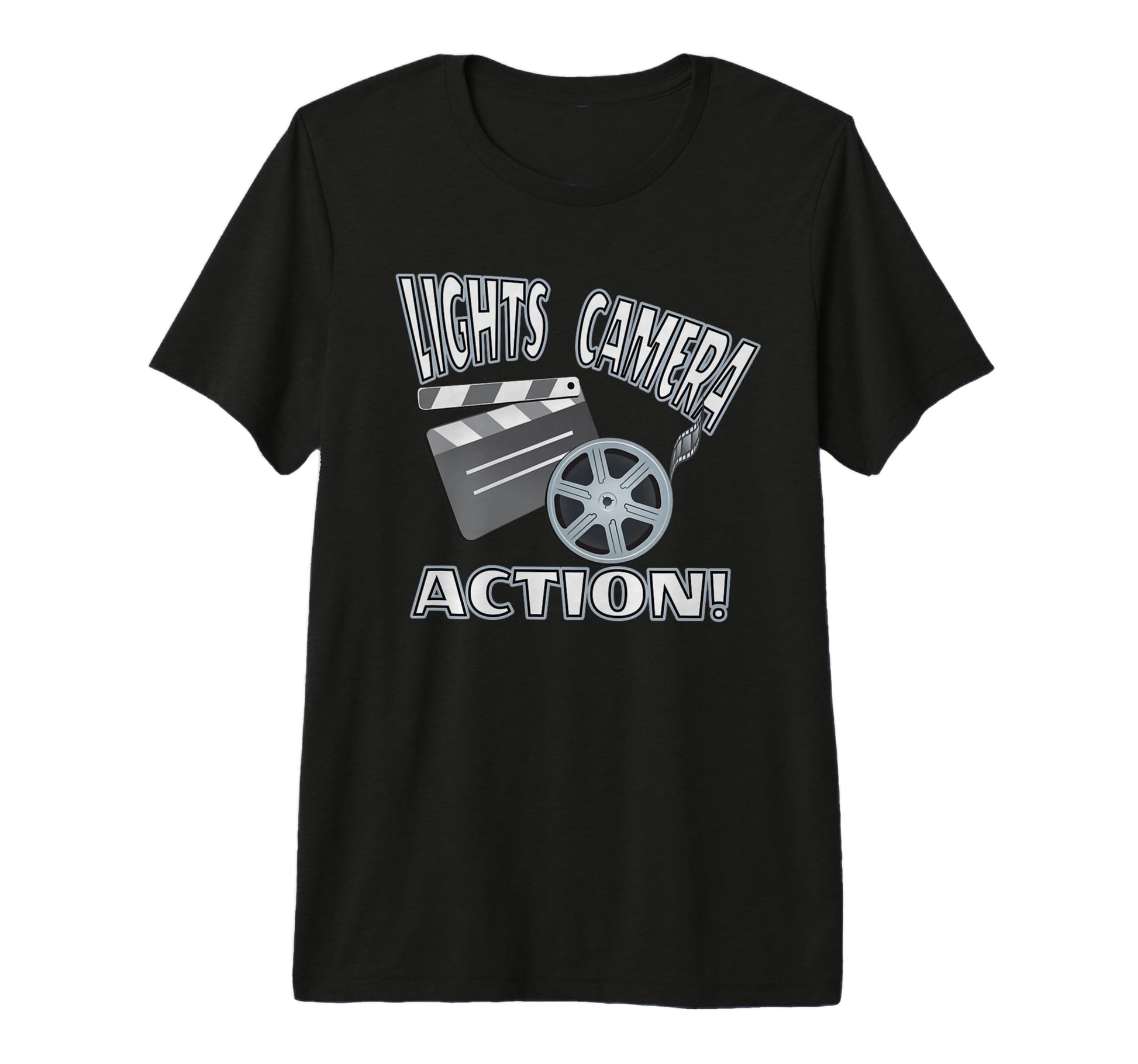Lights Camera Action Filmmaking T-Shirt - Casual Everyday Wear for Adults - T-Shirt, Sweatshirt, Hoodie