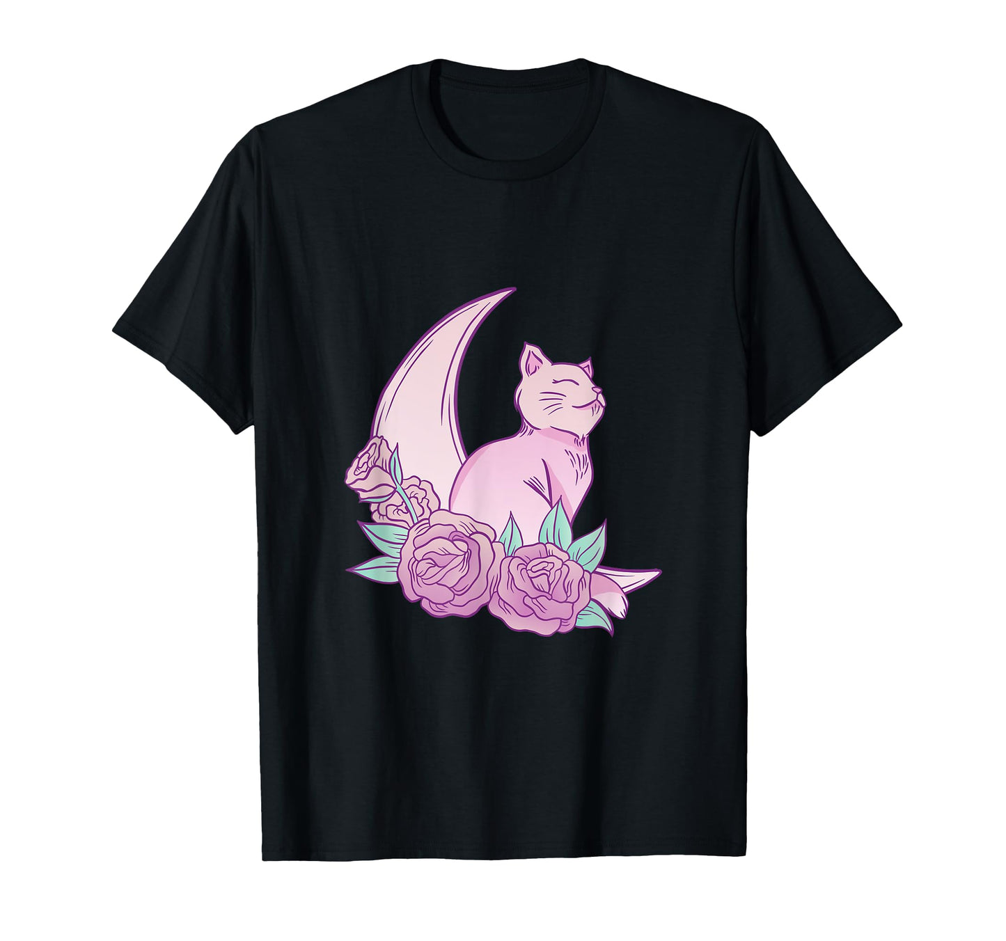 Pastel Goth Kawaii Cat Vaporwave T-Shirt - Fun Novelty Design Unisex - T-Shirt, Sweatshirt, Hoodie