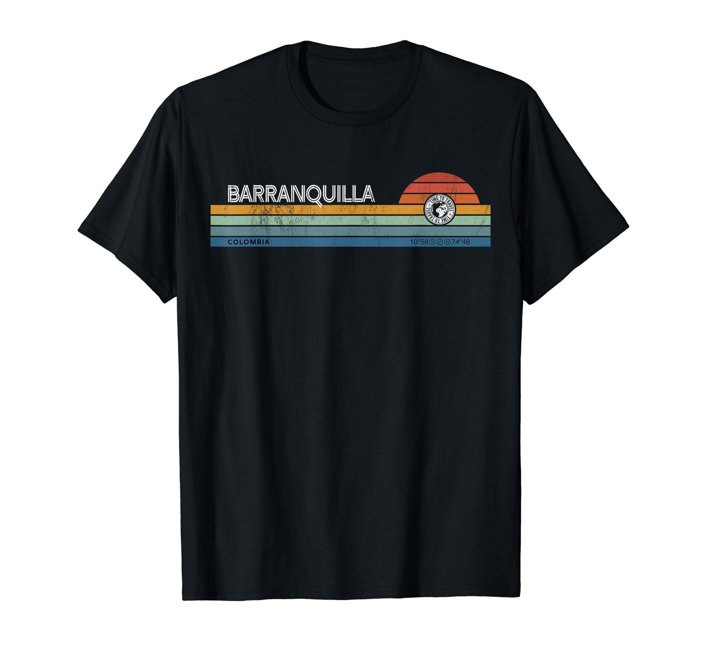 Barranquilla Colombia Sunset Rainbow T-Shirt - Minimalist Print Unisex - T-Shirt, Sweatshirt, Hoodie