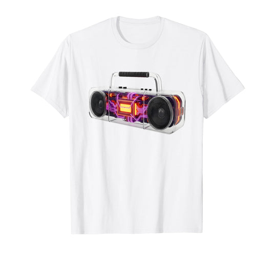 Boombox Old School Cassette Tape T-Shirt - Fun Novelty Design Unisex - T-Shirt, Sweatshirt, Hoodie