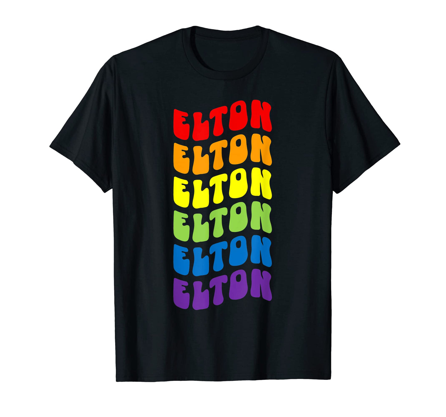 Elton Rainbow T-Shirt - Custom Art Print Unisex - T-Shirt, Sweatshirt, Hoodie