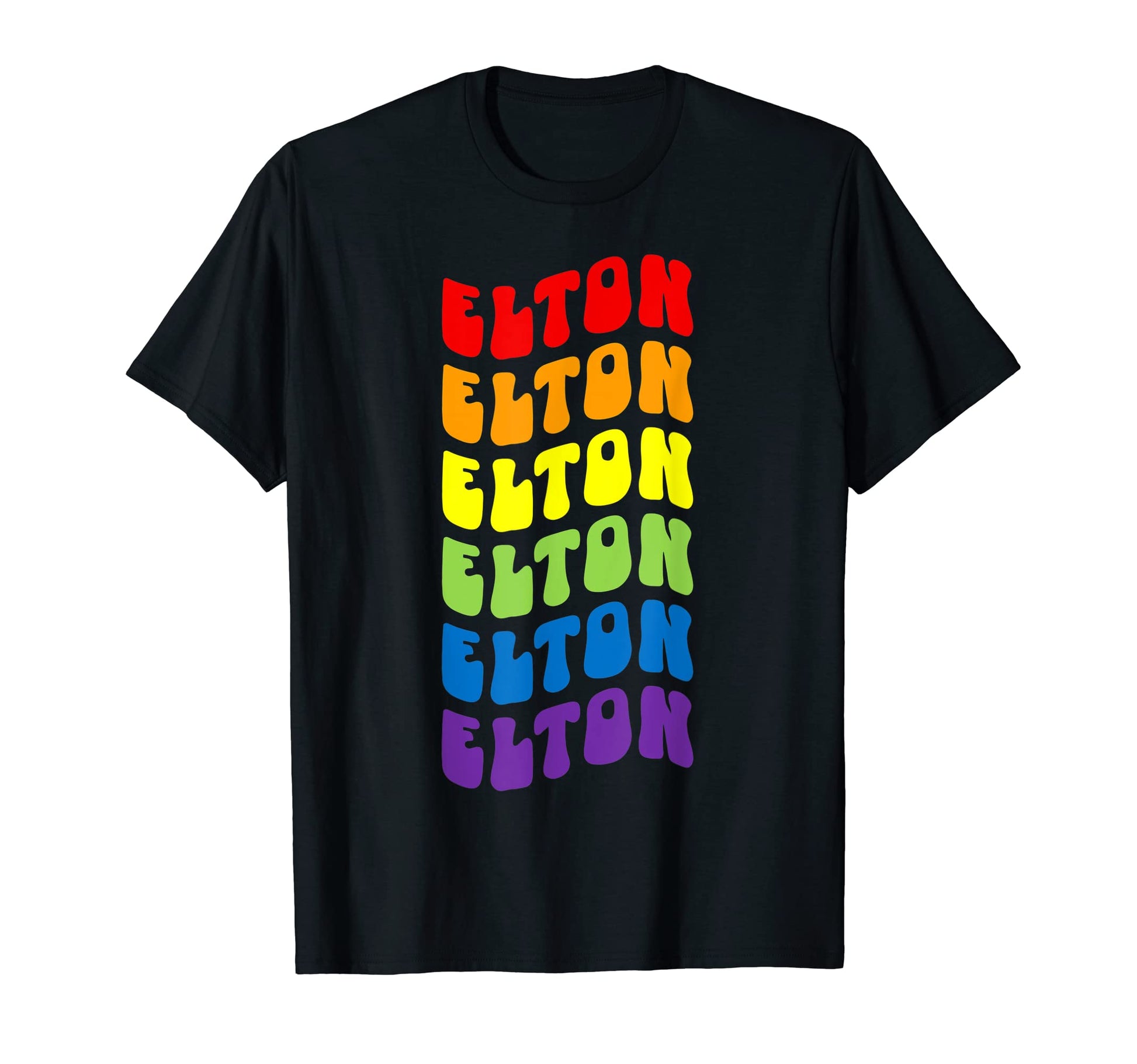 Elton Rainbow T-Shirt - Custom Art Print Unisex - T-Shirt, Sweatshirt, Hoodie