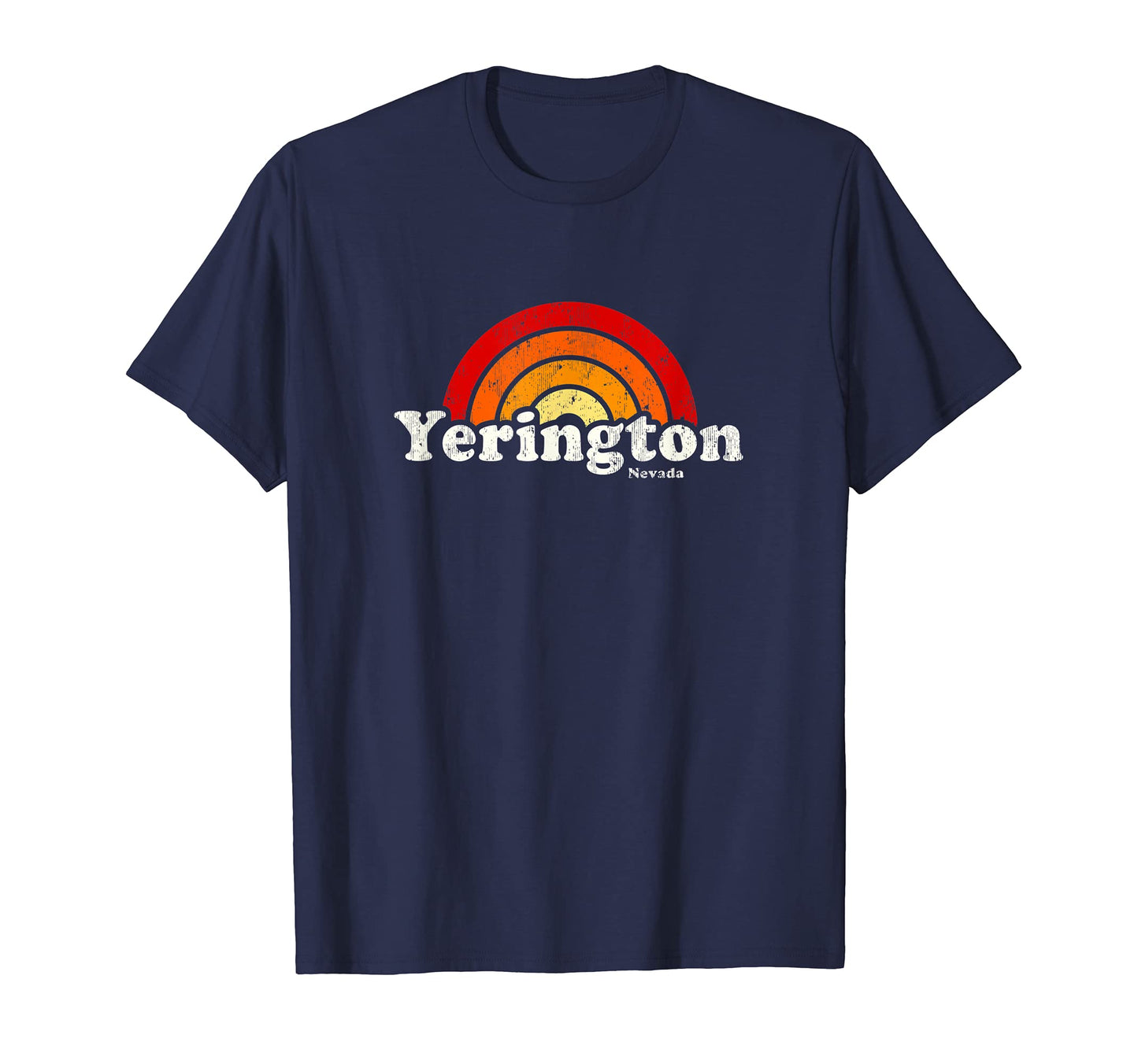Yerington Nevada Nv 70S Rainbow T-Shirt - Aesthetic Graphic for Adults - T-Shirt, Sweatshirt, Hoodie
