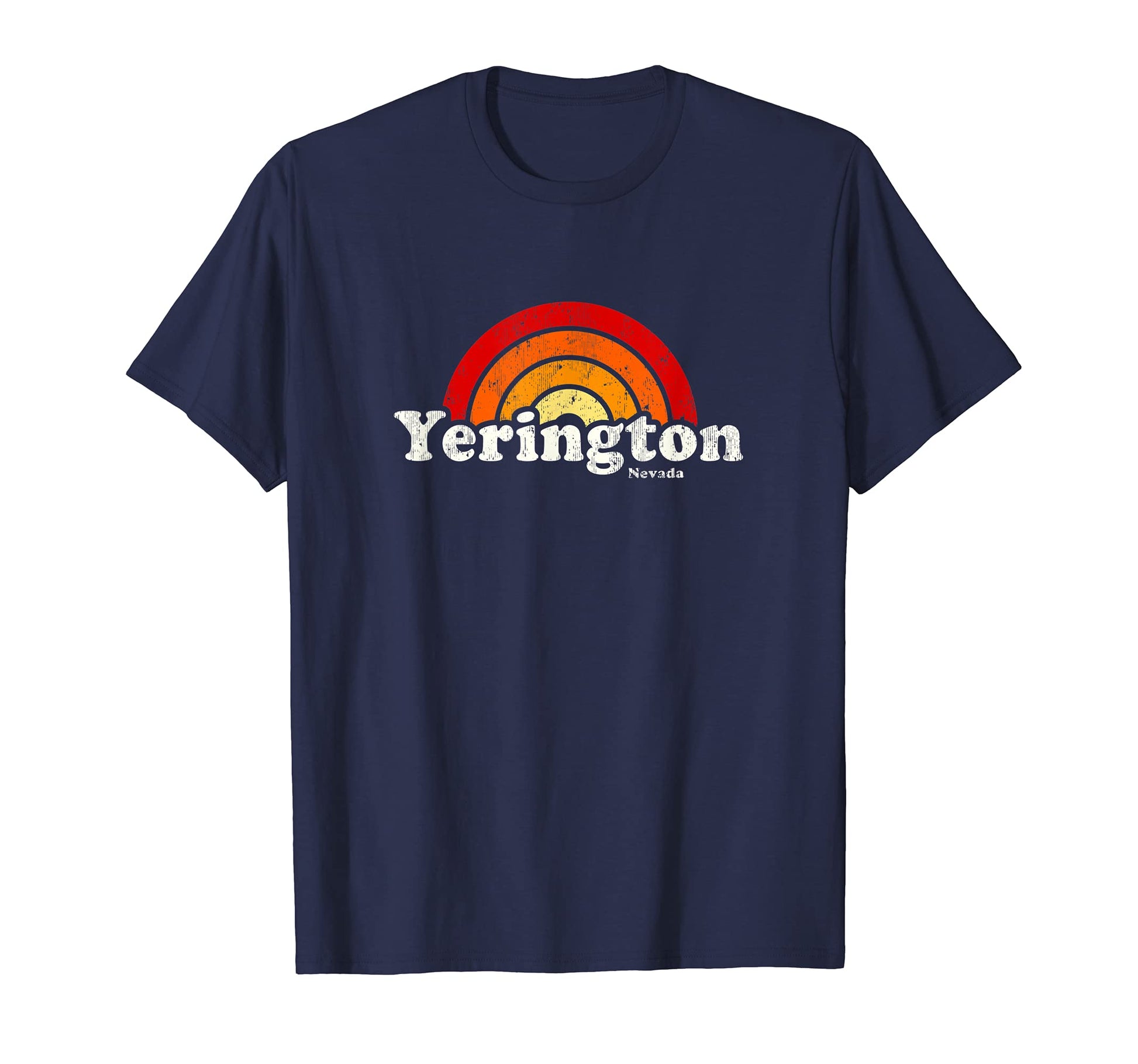 Yerington Nevada Nv 70S Rainbow T-Shirt - Aesthetic Graphic for Adults - T-Shirt, Sweatshirt, Hoodie