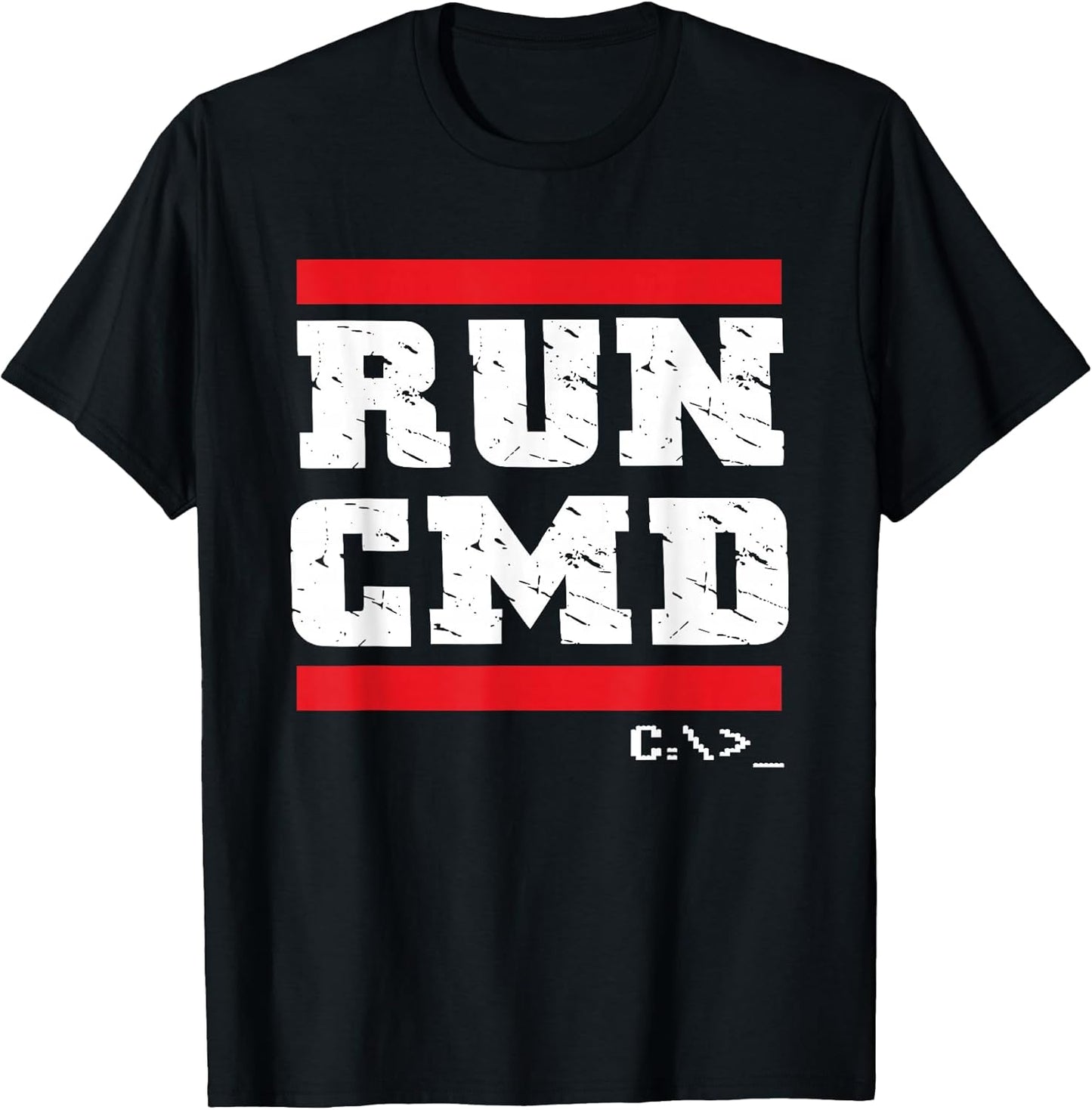 Run CMD Programmer Coder Computer Nerd Gift - Adult & Kids T-Shirts, Sweatshirts & Hoodies apparel design preview 1