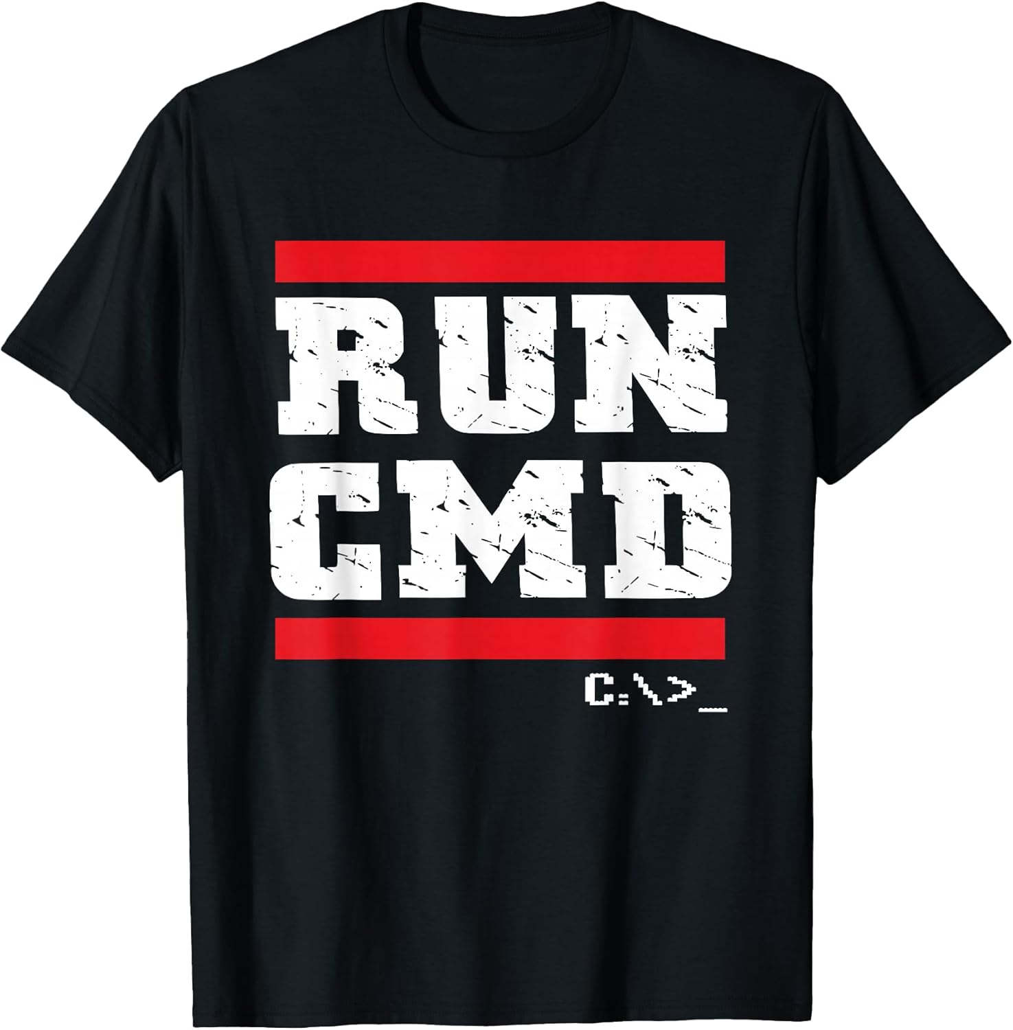 Run CMD Programmer Coder Computer Nerd Gift - Adult & Kids T-Shirts, Sweatshirts & Hoodies apparel design preview 1