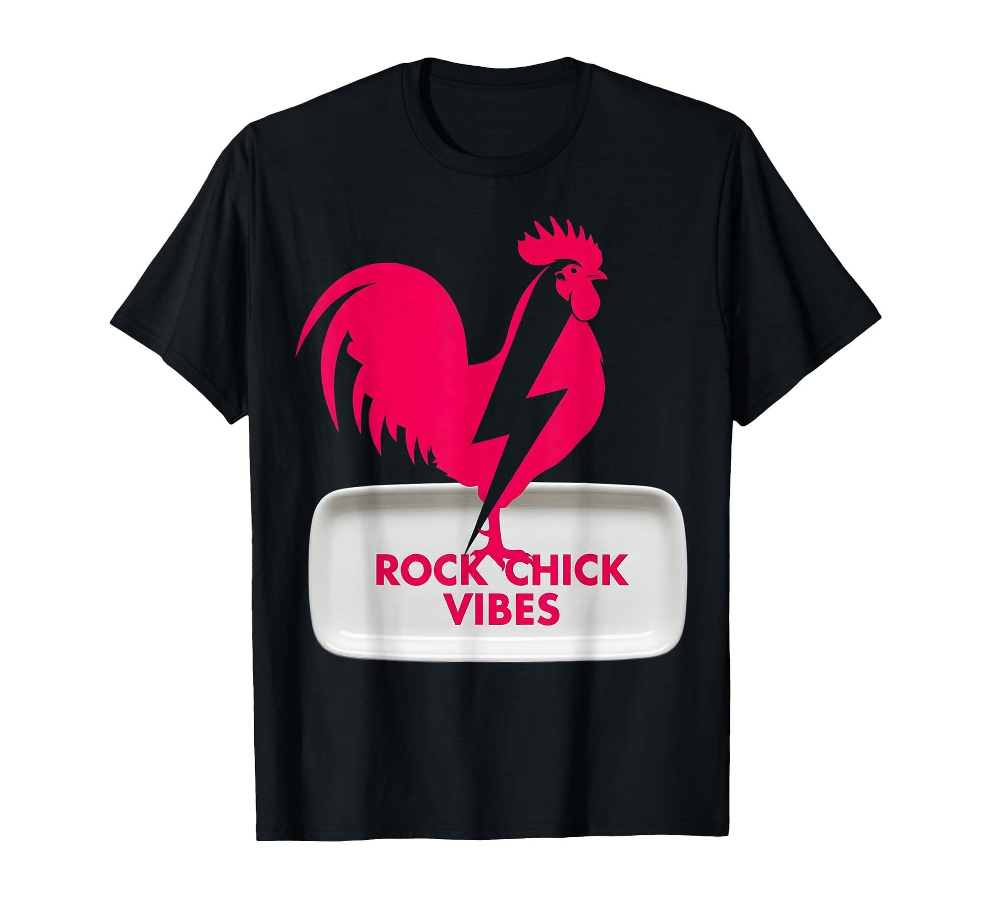 Rock Chick Vibes Womens Rock N Roll T-Shirt - Graphic Print for Adults - T-Shirt, Sweatshirt, Hoodie