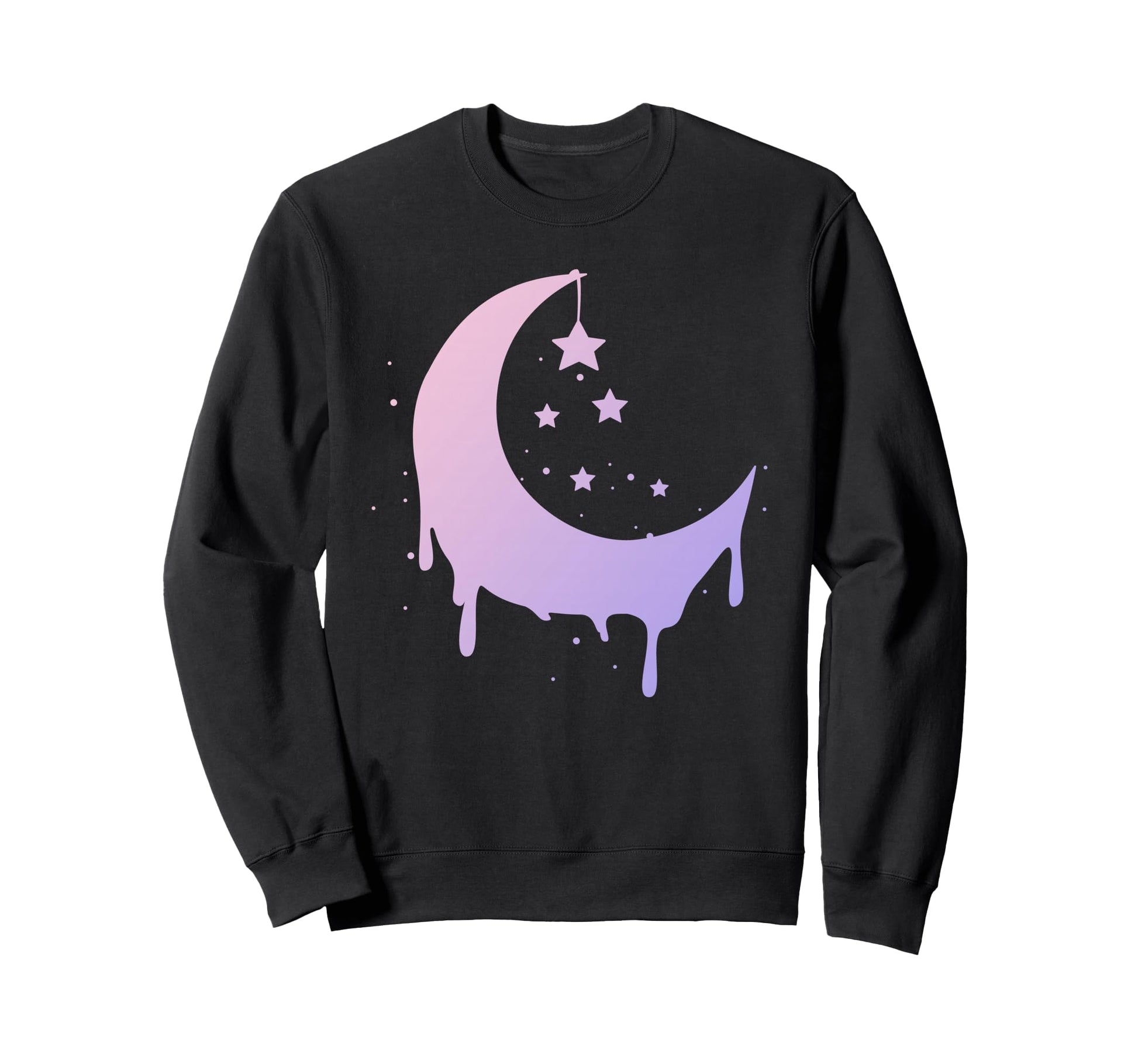Pastel Moon Goth Vaporwave Sweatshirt - Unique Graphic for Adults - T-Shirt, Sweatshirt, Hoodie