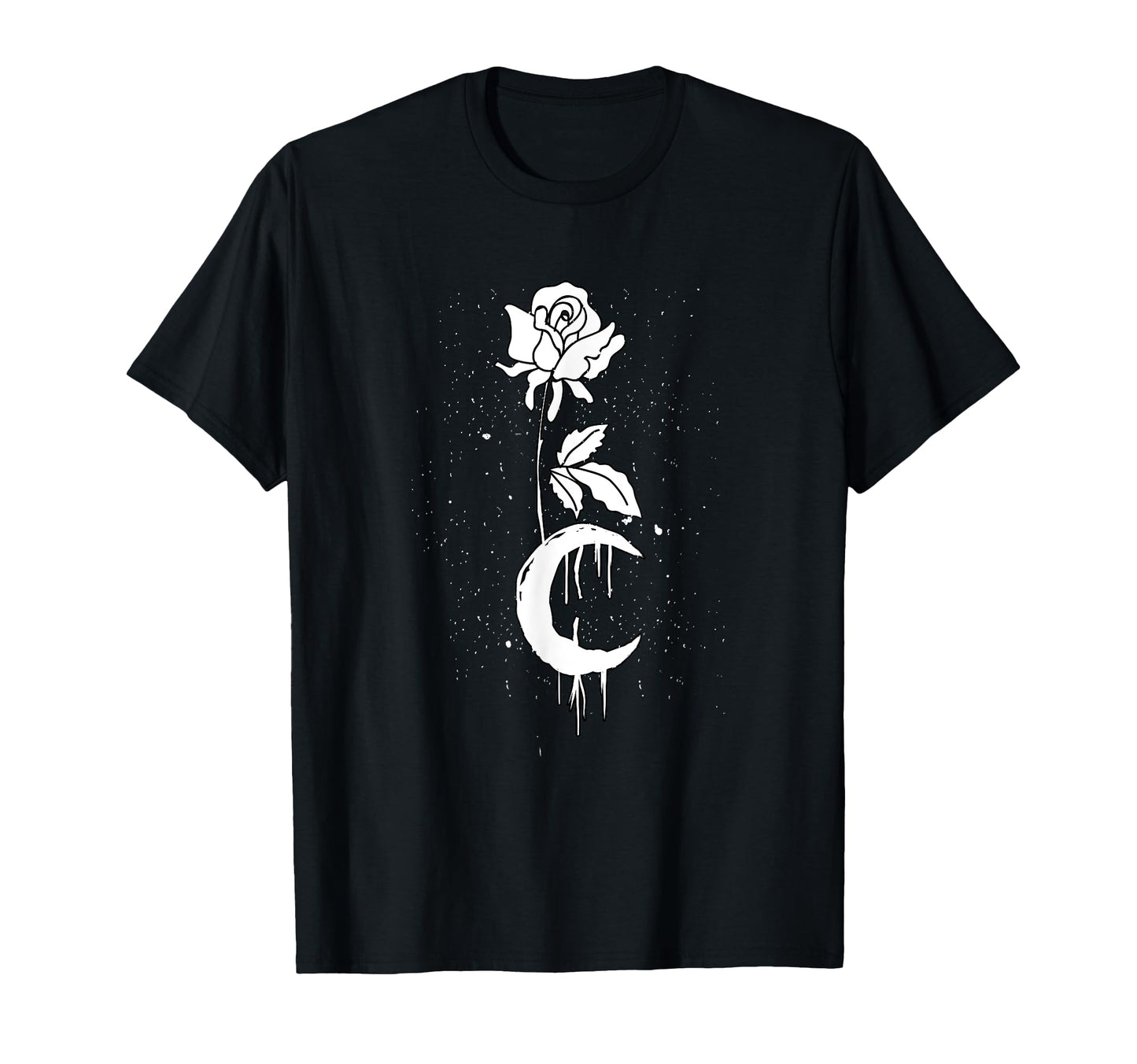 Moon Rose Occult Gothic Harajuku T-Shirt - Unique Graphic for Adults - T-Shirt, Sweatshirt, Hoodie