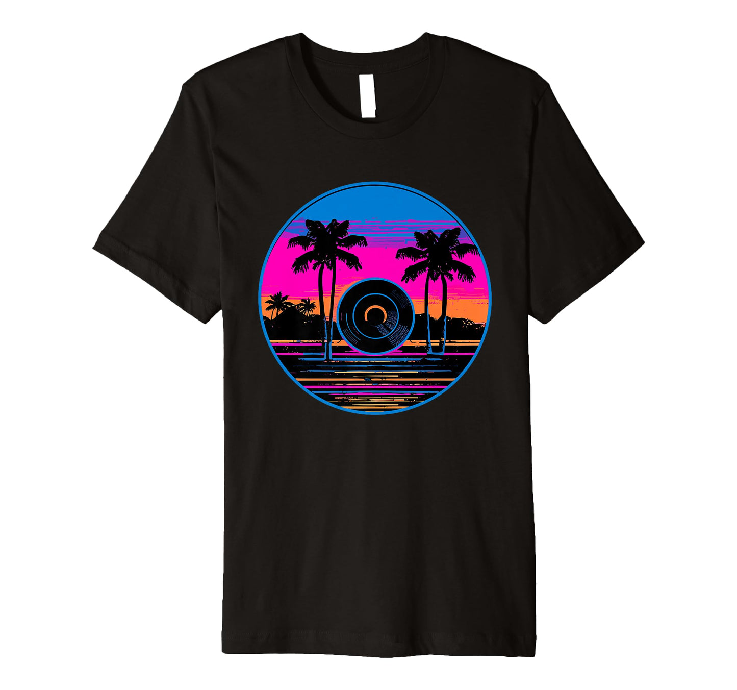 Vinyl Record Vaporwave Turntable Music T-Shirt - Aesthetic Graphic Unisex - T-Shirt, Sweatshirt, Hoodie