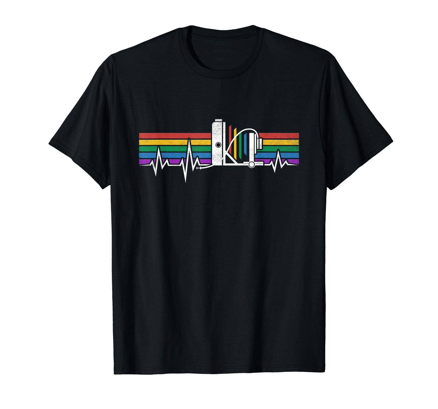 Large Format Field Camera Heartbeat Film T-Shirt - Minimalist Print Unisex - T-Shirt, Sweatshirt, Hoodie