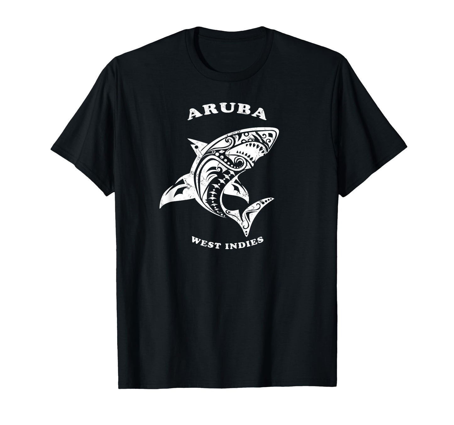 Aruba West Indies Tribal Shark T-Shirt - Casual Everyday Wear Men Women - T-Shirt, Sweatshirt, Hoodie